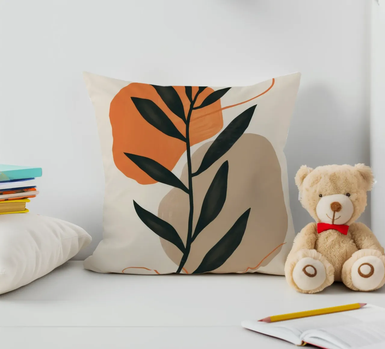 Bohemian Leaf Study decorative cushion by Terra Tone