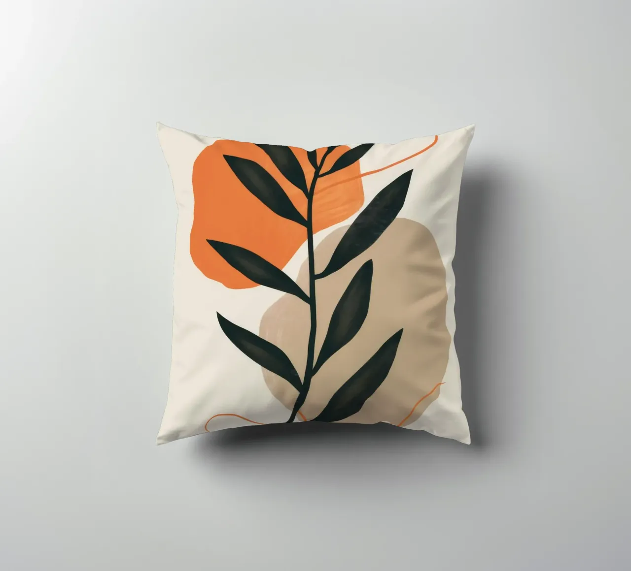 Bohemian Leaf Study decorative cushion by Terra Tone