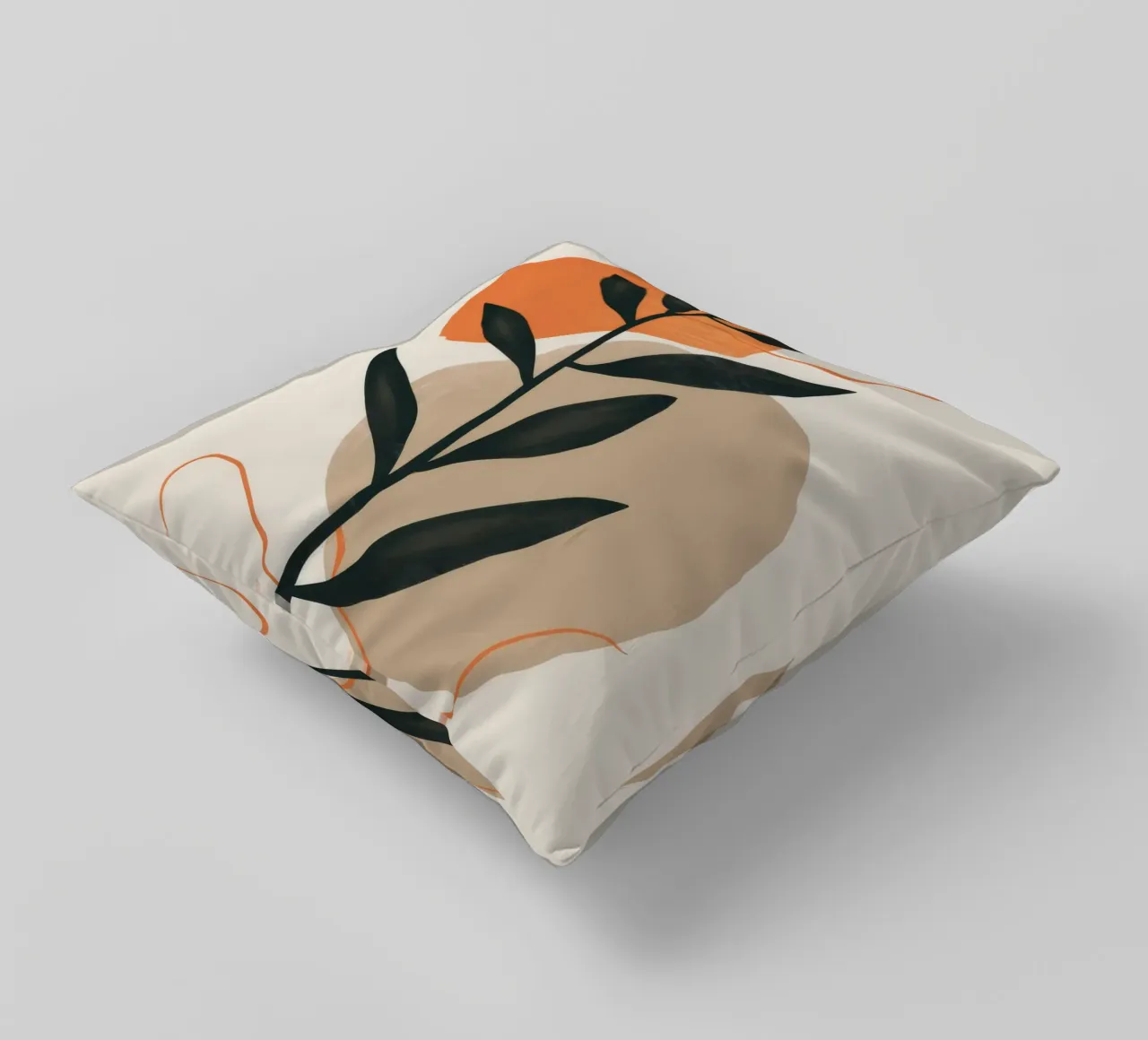 Bohemian Leaf Study decorative cushion by Terra Tone