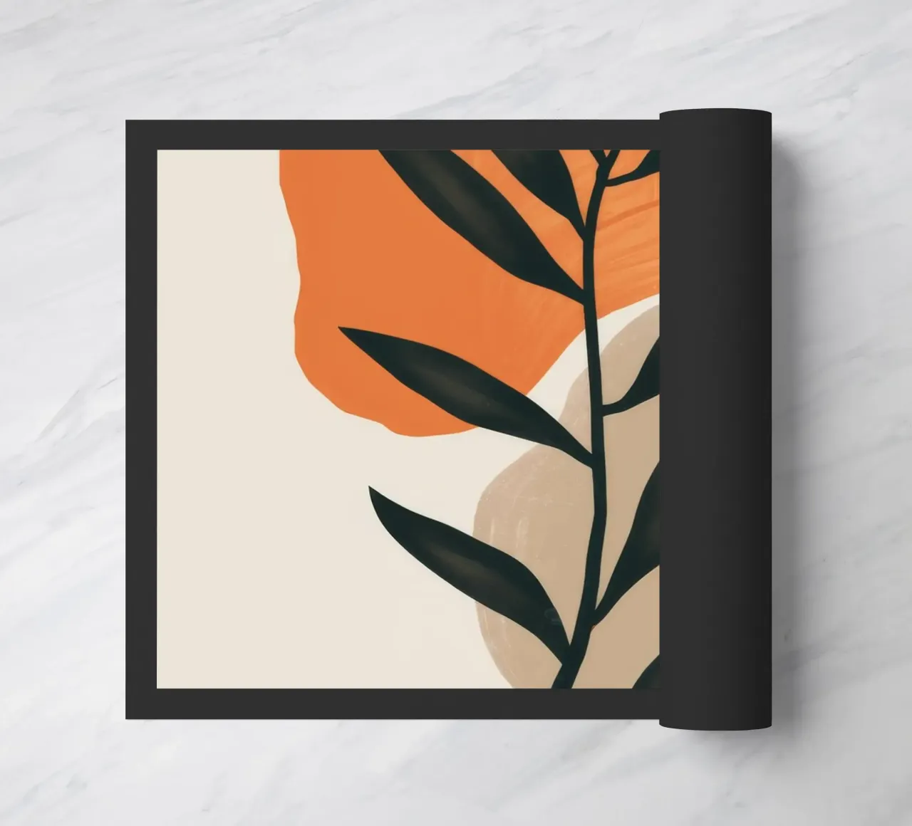 Bohemian Leaf Study doormat by Terra Tone