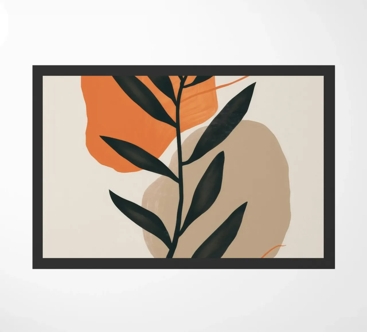 Bohemian Leaf Study doormat by Terra Tone