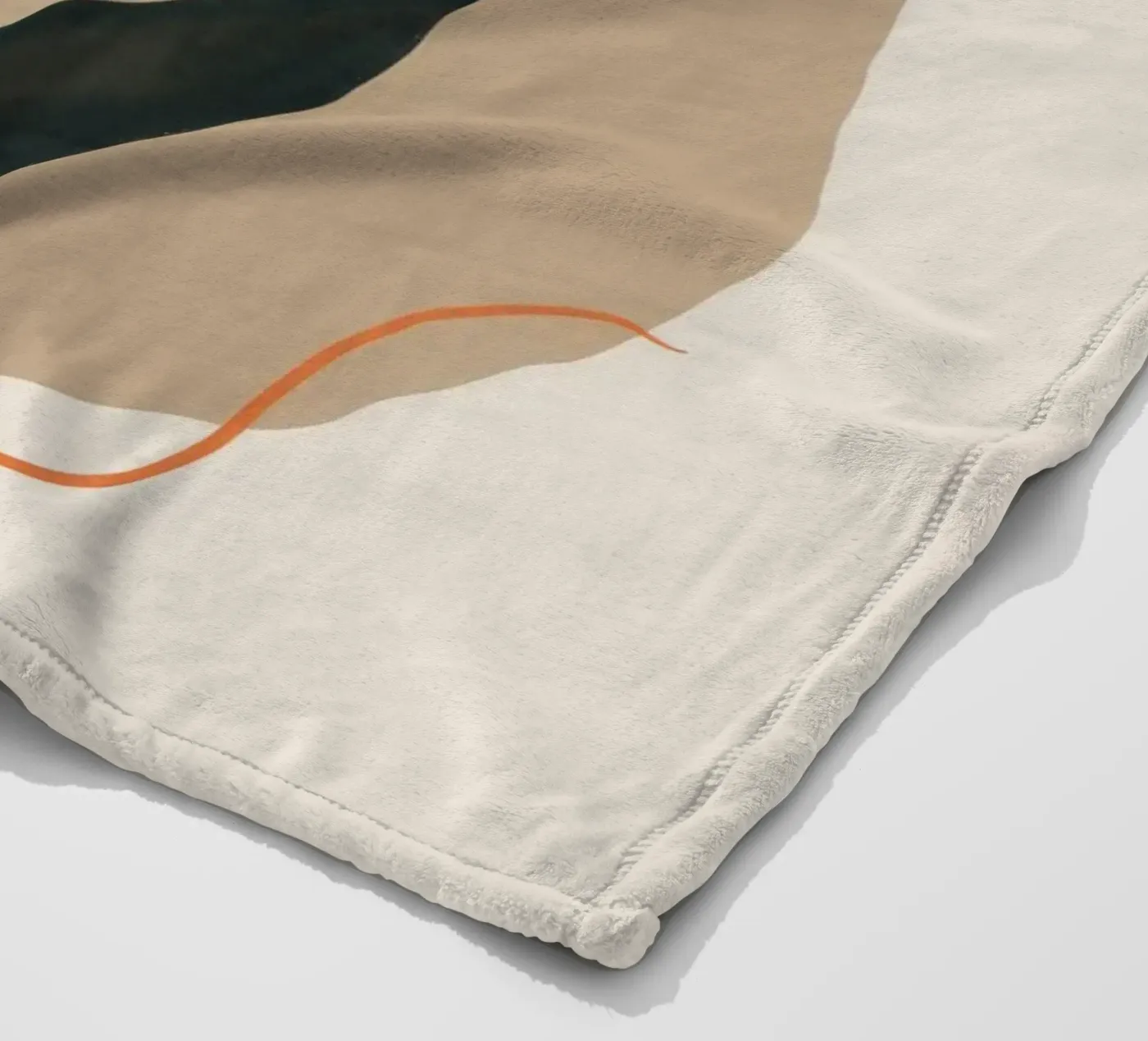 Bohemian Leaf Study fleece blanket by Terra Tone