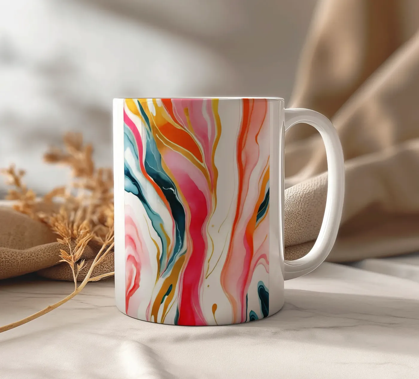 Colorgasmic Marble ceramic mug by 83oranges.com