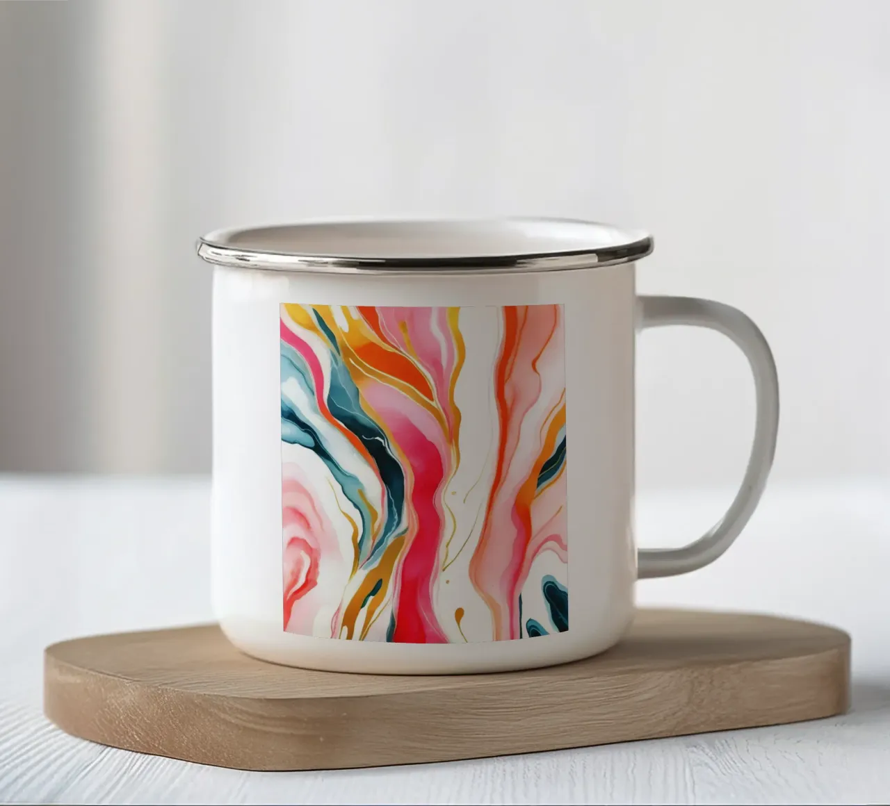 Marmo colorato tazza in smalto da 83oranges