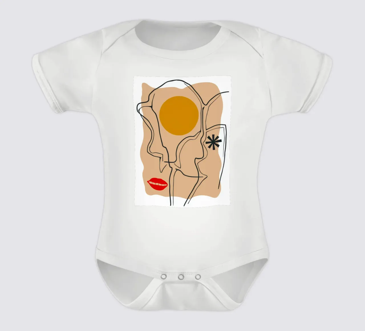 Expression linéaire du visage body bébé de Terra Tone