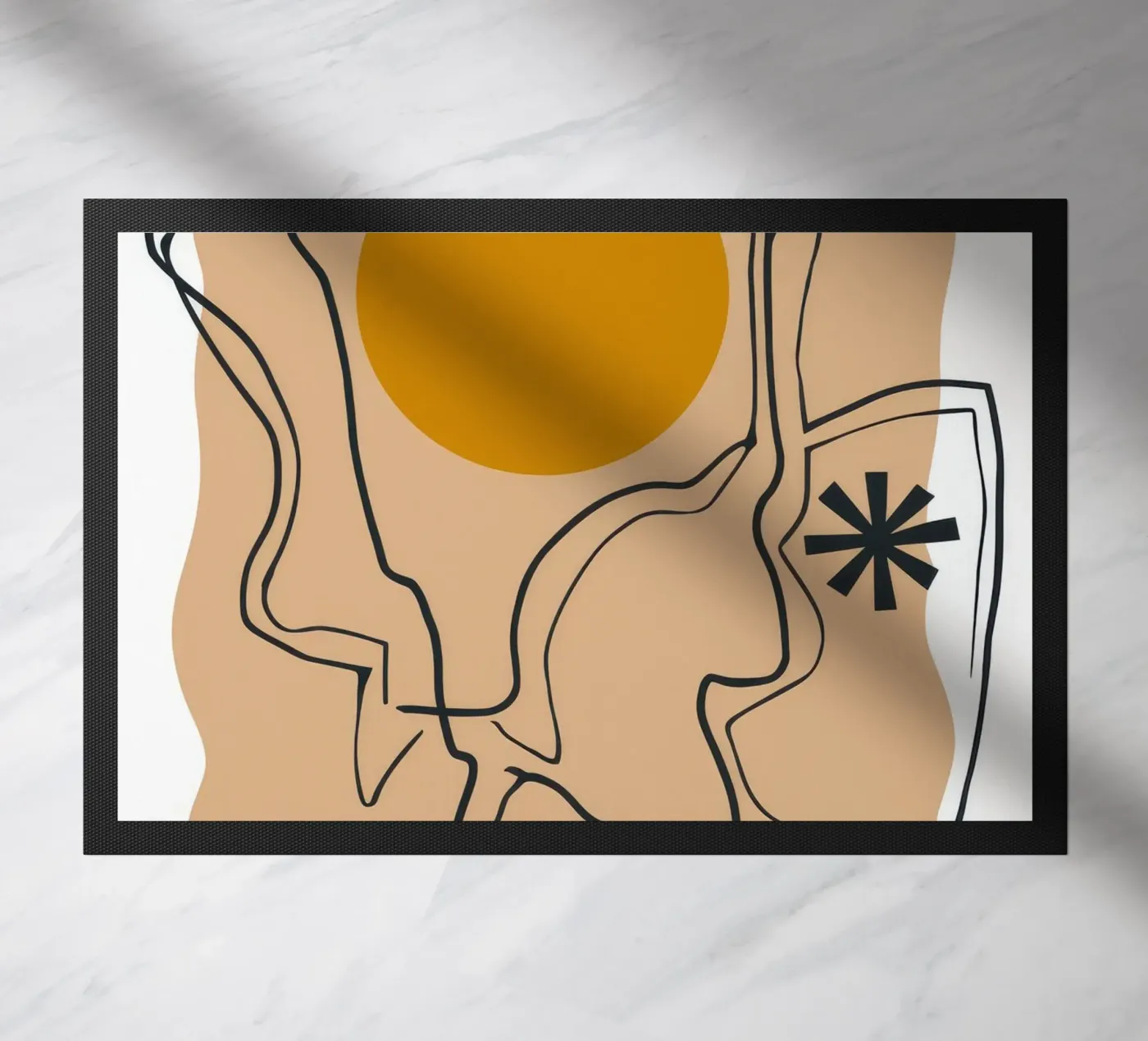 Linear Face Expression paillasson de Terra Tone