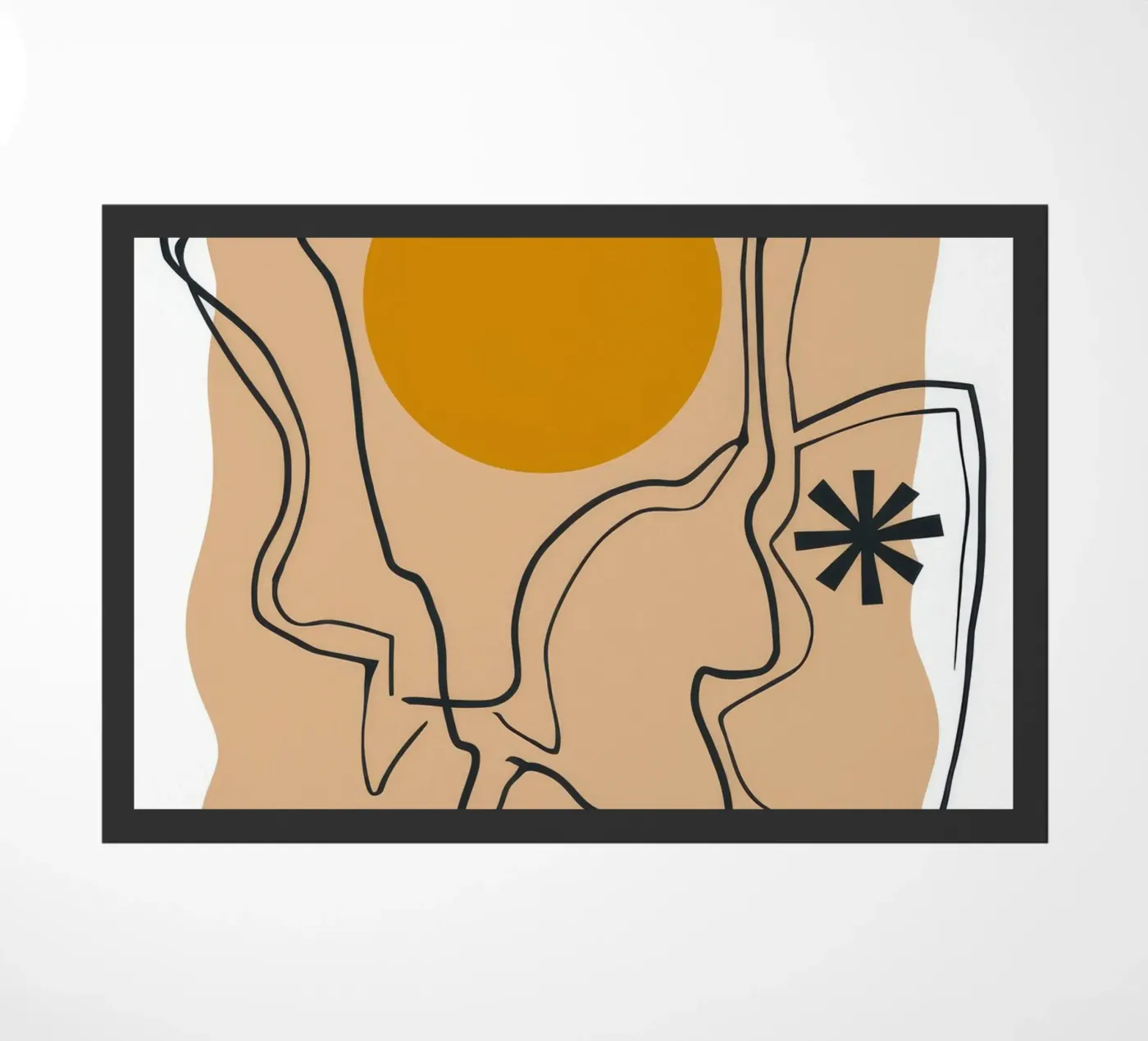 Linear Face Expression paillasson de Terra Tone