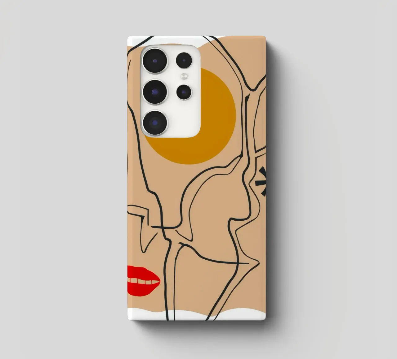 Espressione lineare del volto cover samsung da Terra Tone