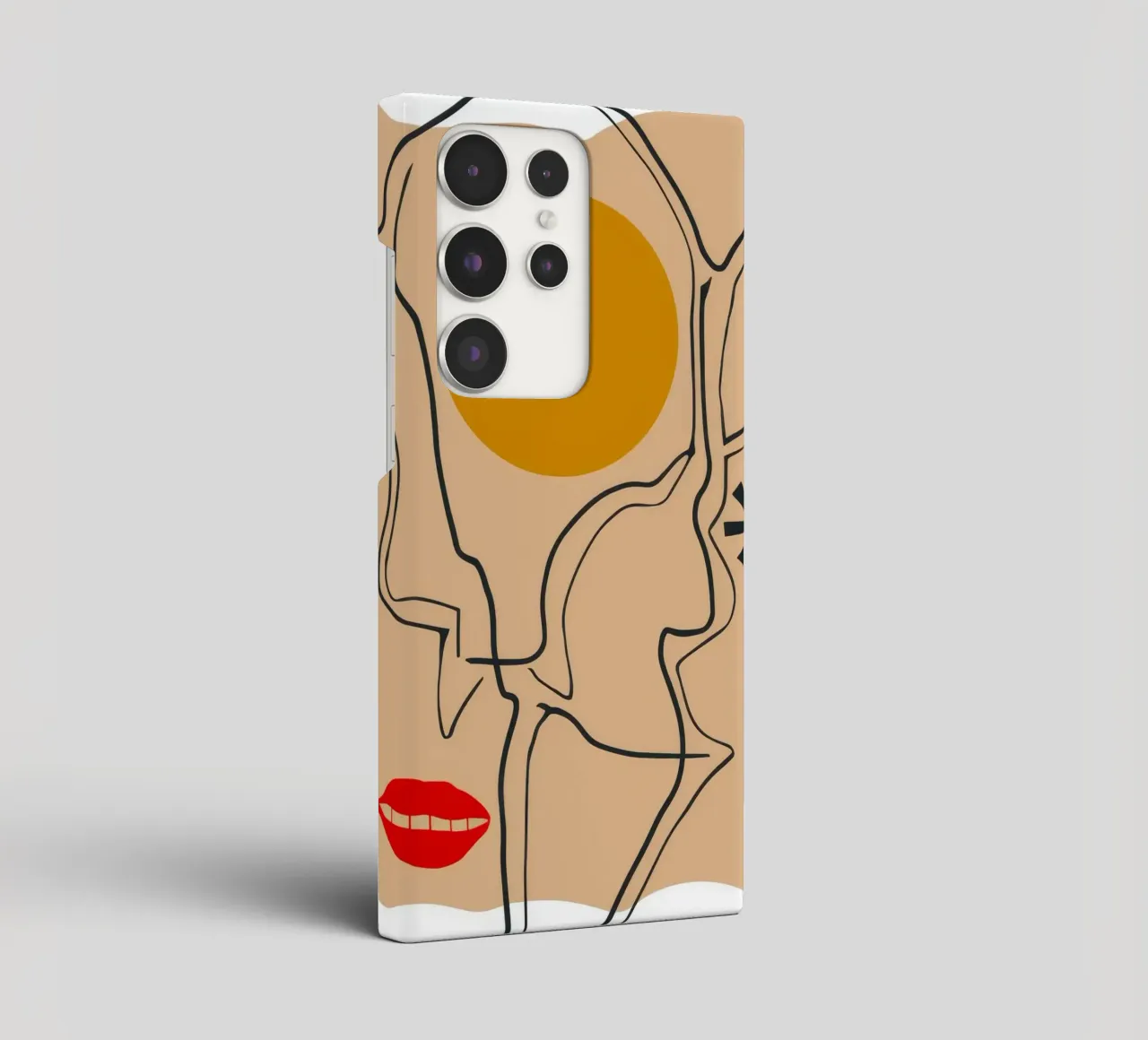 Espressione lineare del volto cover samsung da Terra Tone