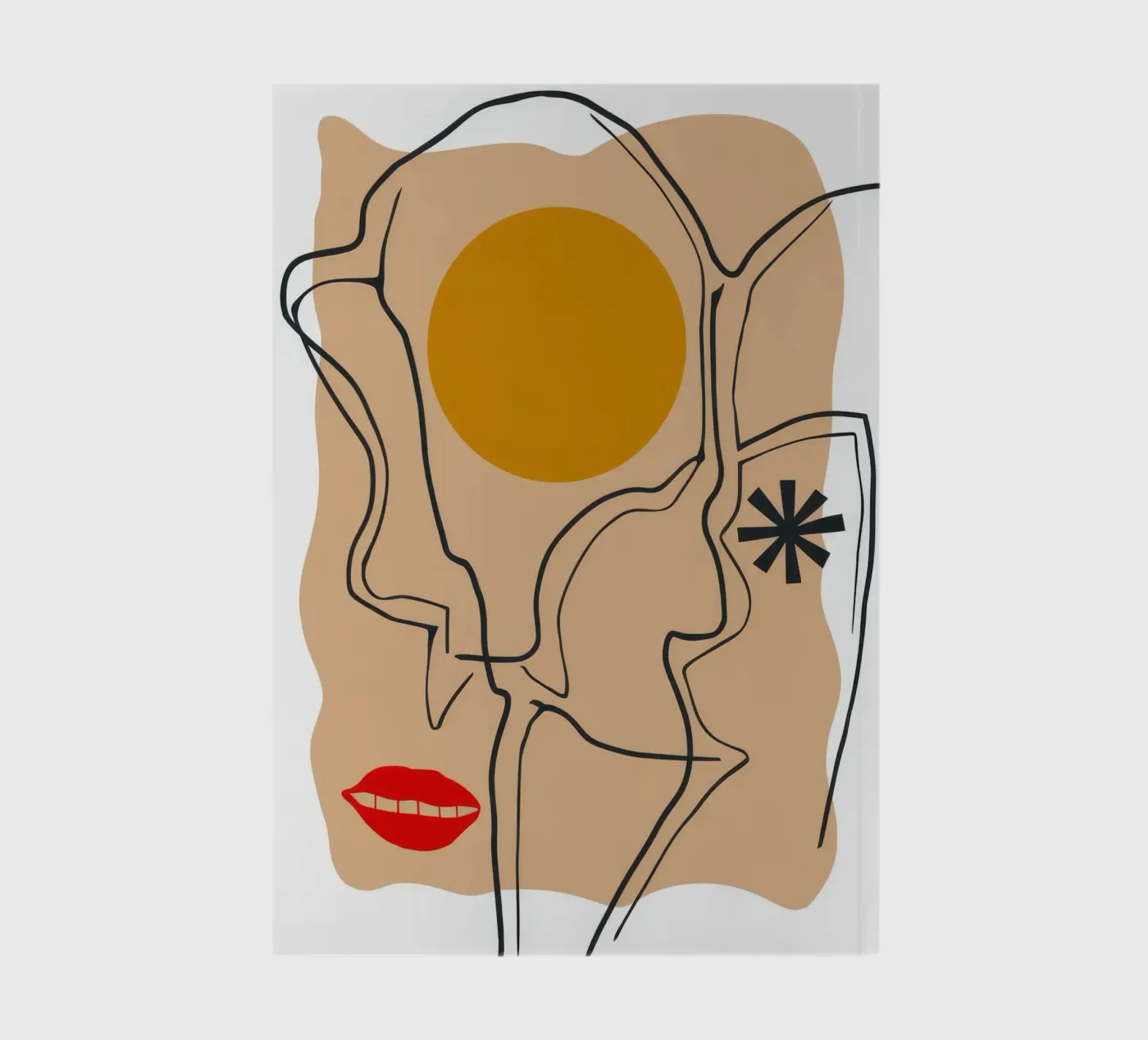 Linearer Gesichtsausdruck Notizbuch von Terra Tone