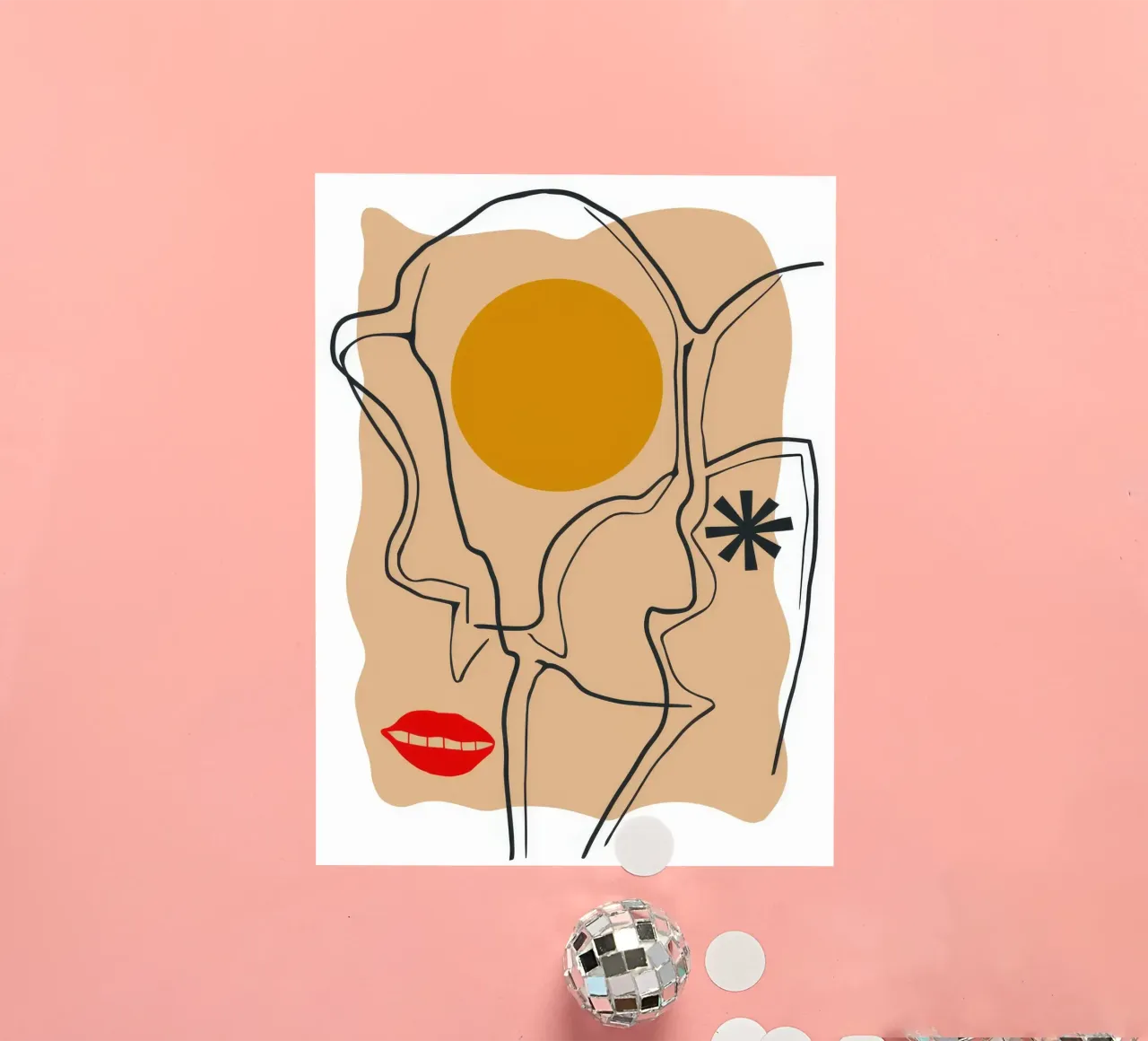 Linear Face Expression sticker by Terra Tone