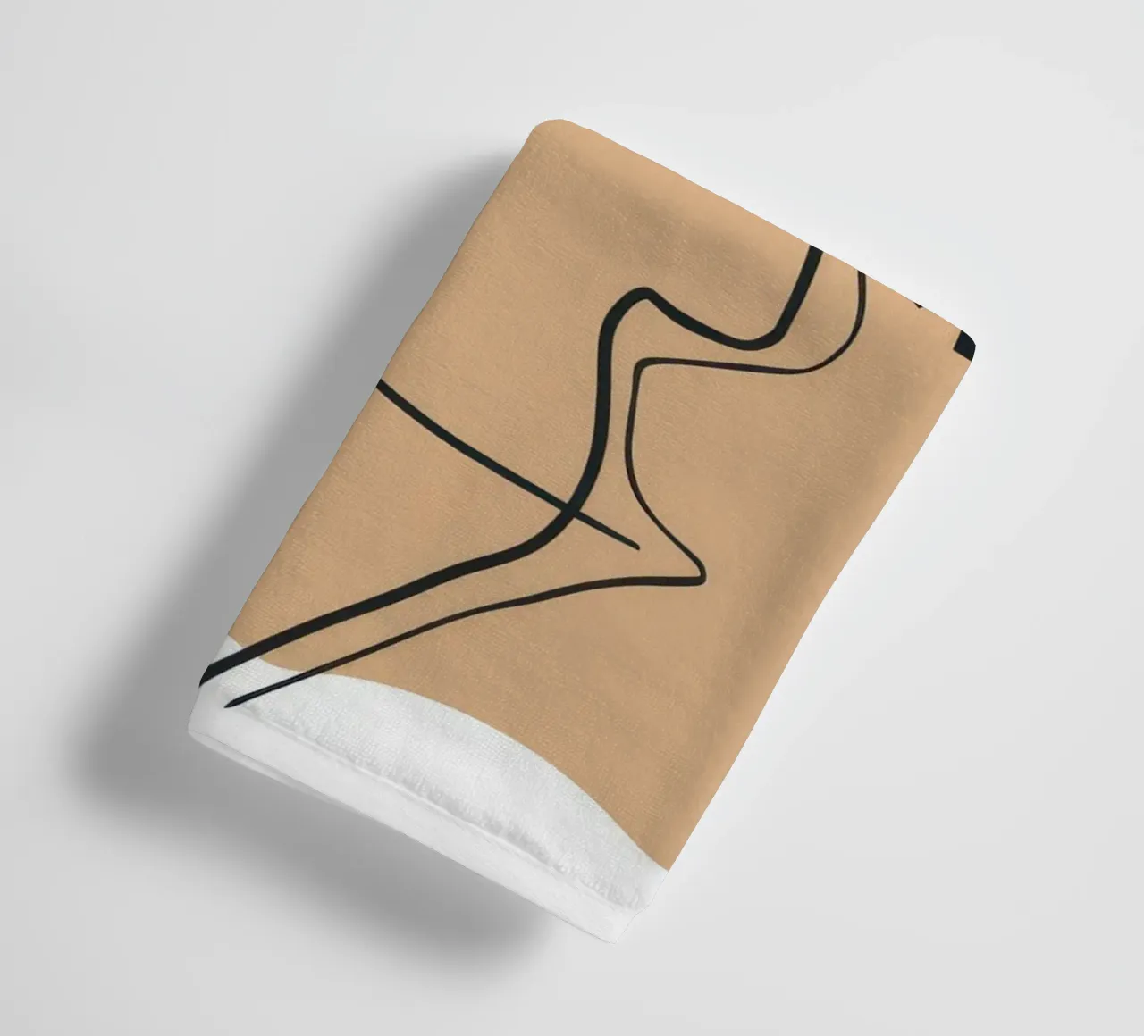 Linear Face Expression towel by Terra Tone