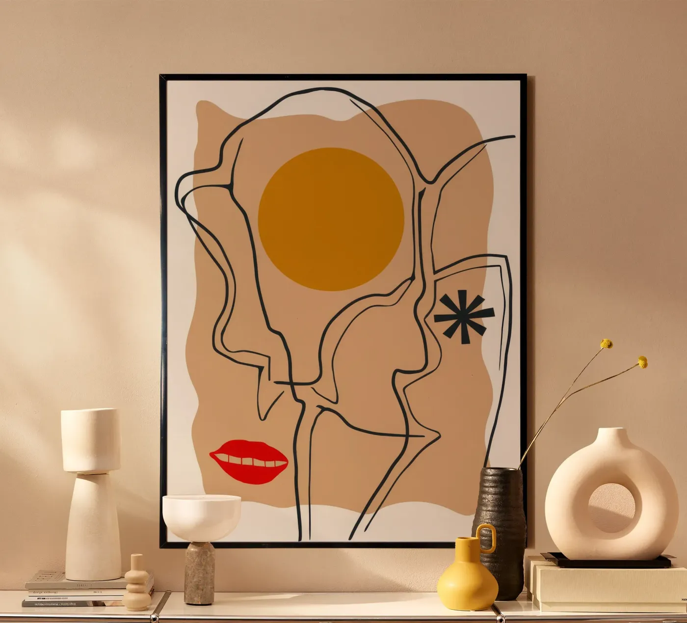 Linear Face Expression hahnemühle by Terra Tone