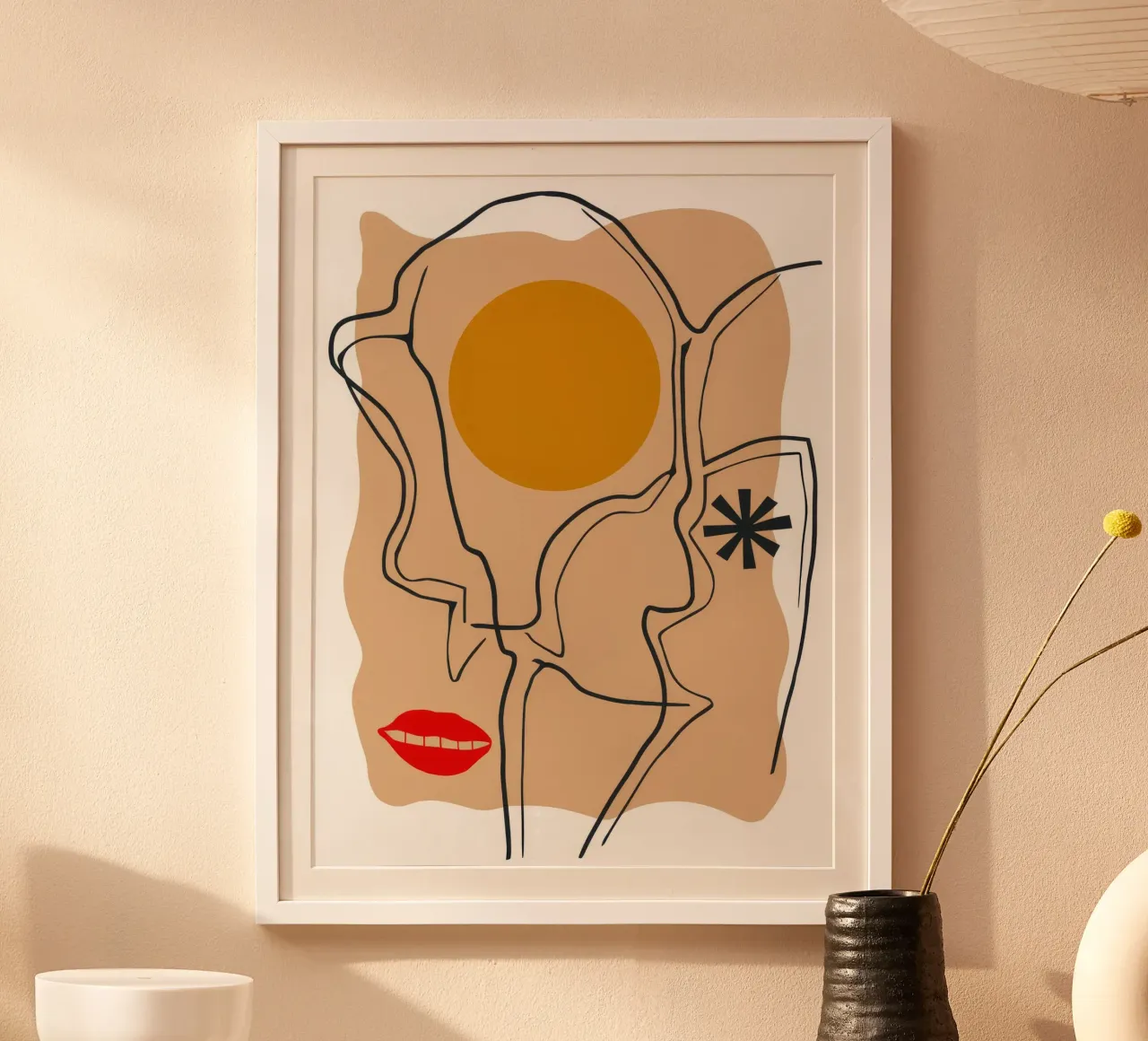 Linear Face Expression poster by Terra Tone