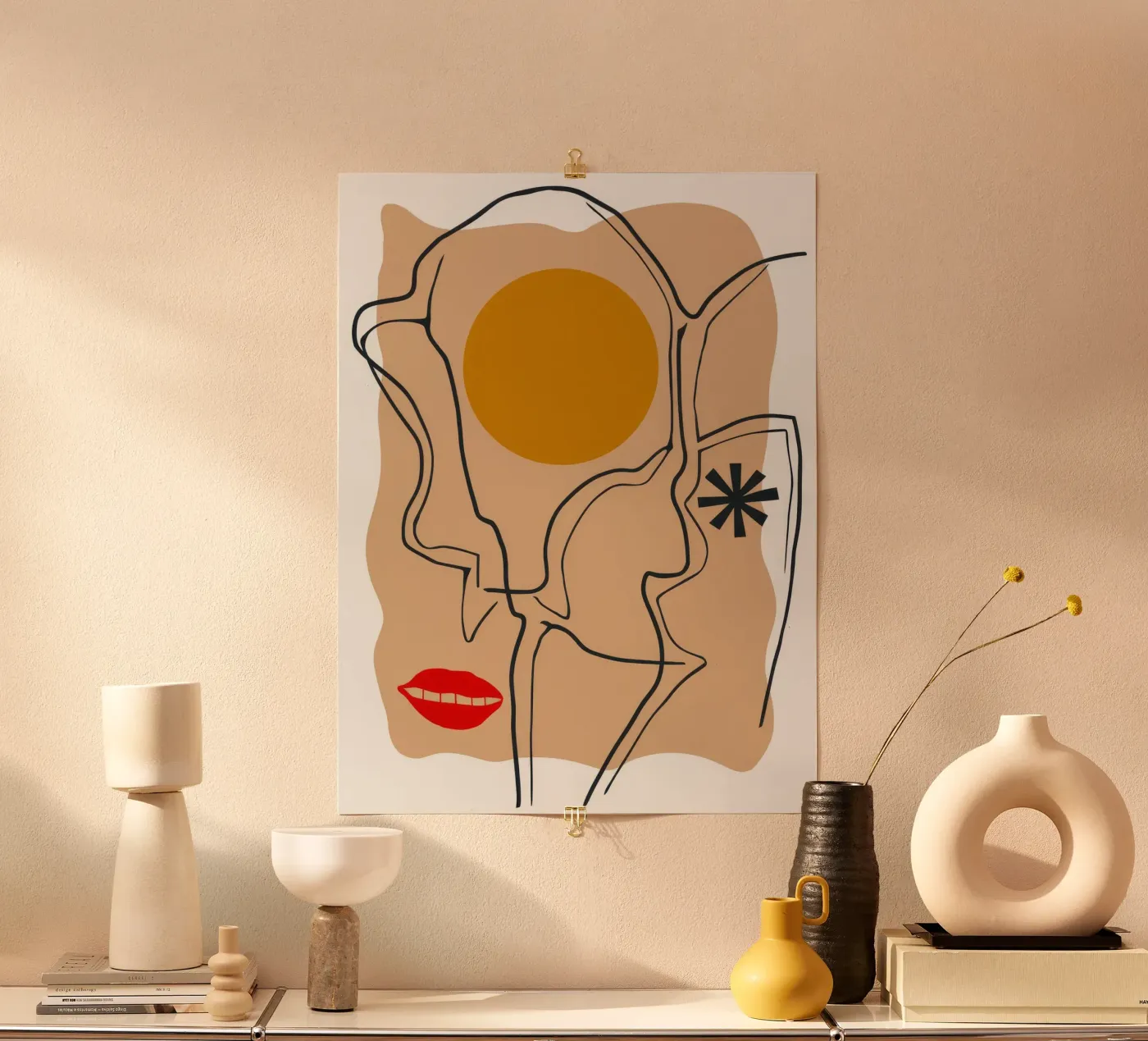 Linear Face Expression hahnemühle by Terra Tone