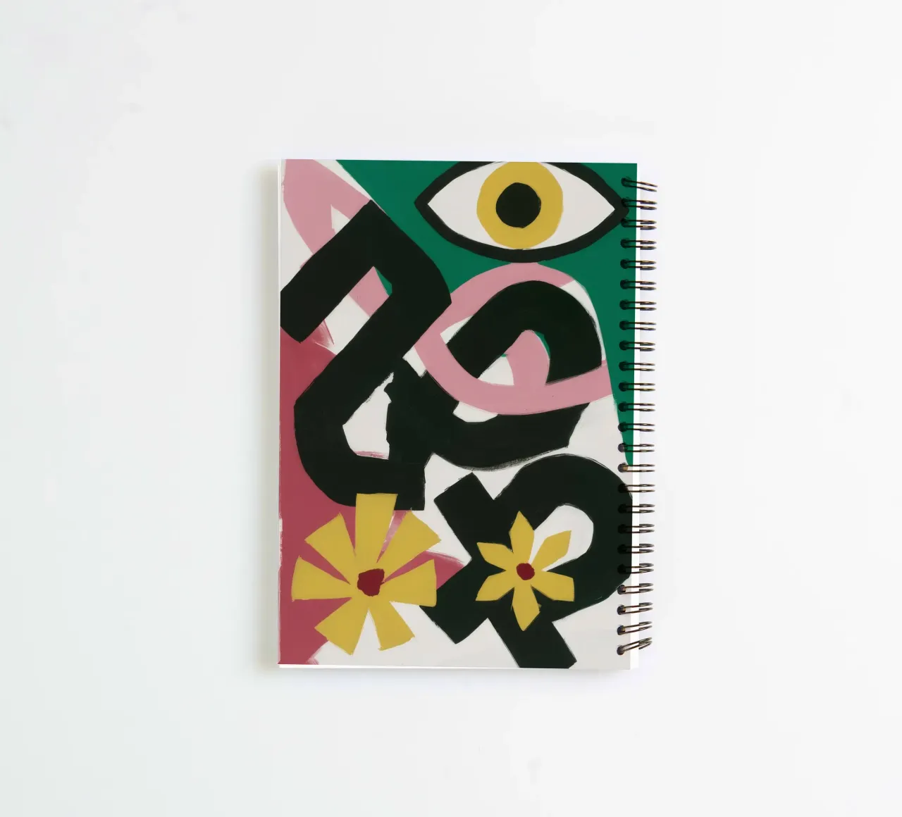 Abstract Carnival Forms spiral notebook by Terra Tone