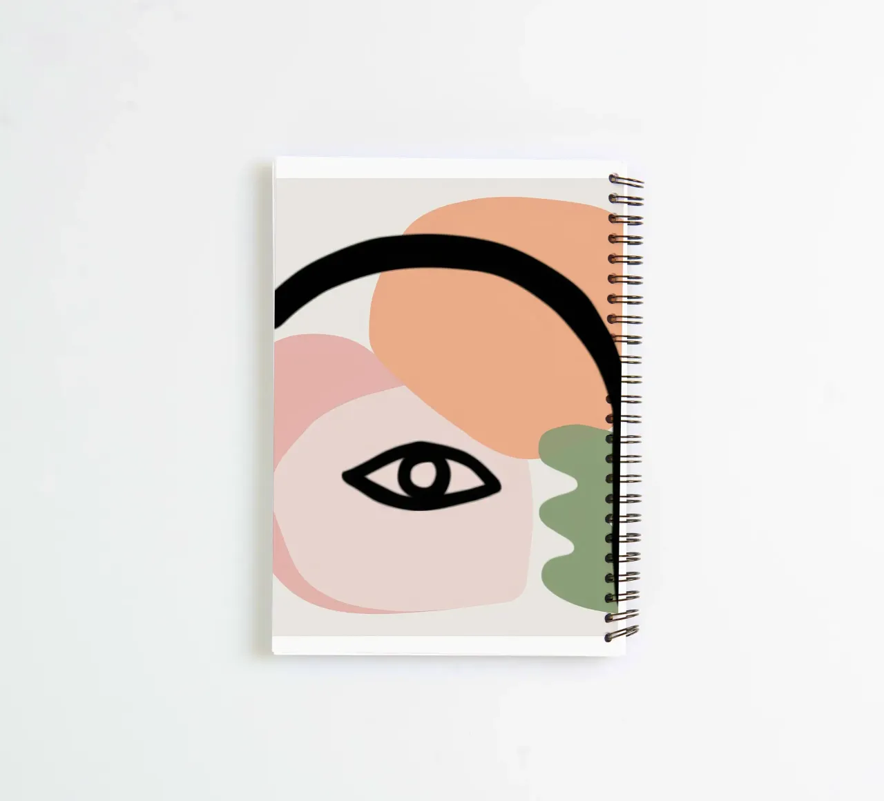 Regard en forme de pastel carnet à spirale de Terra Tone