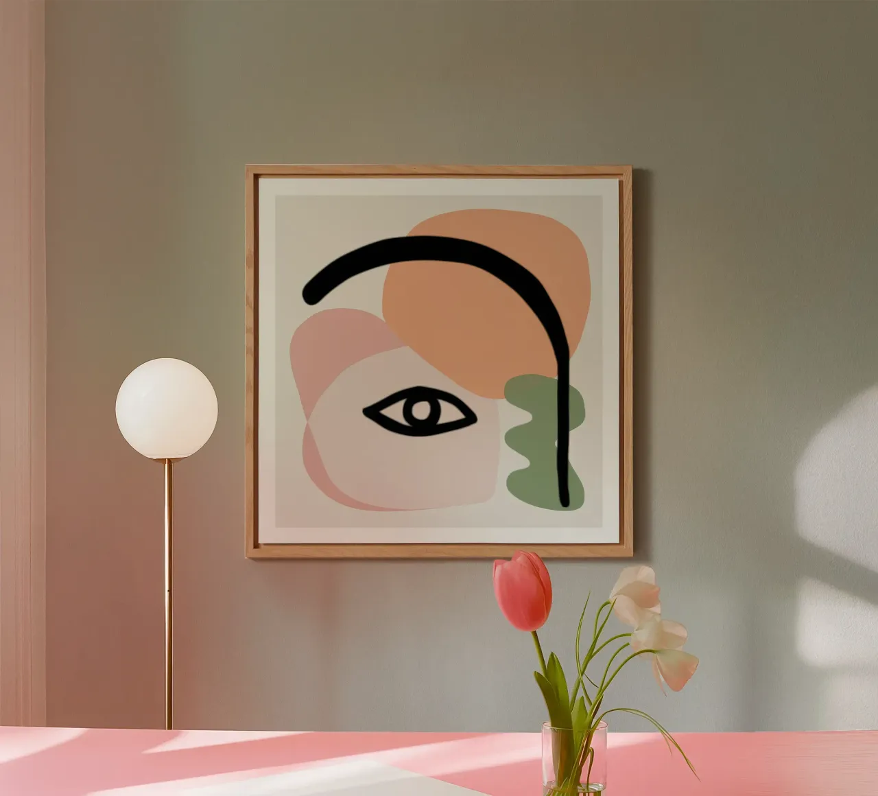 Pastel Shape Gaze alu-dibond by Terra Tone