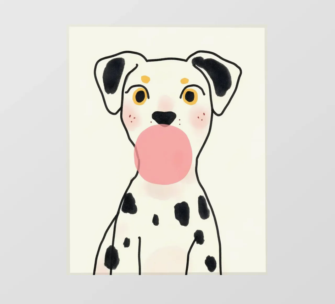 Dalmata Bubble Gum telo in pvc da 83oranges