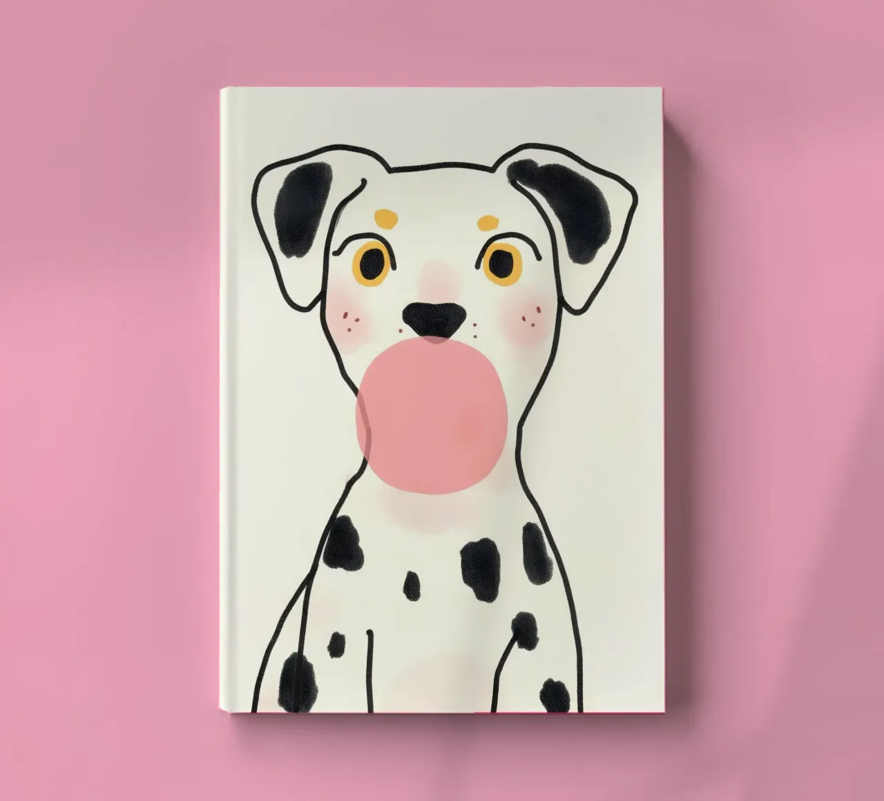Bubble Gum Dalmatian notebook by 83oranges
