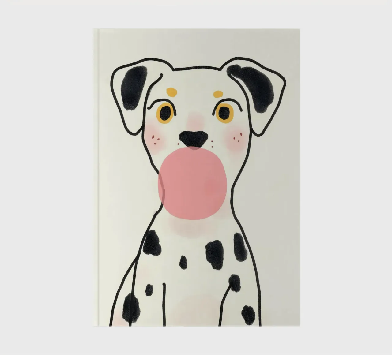 Bubble Gum Dalmatian notebook by 83oranges