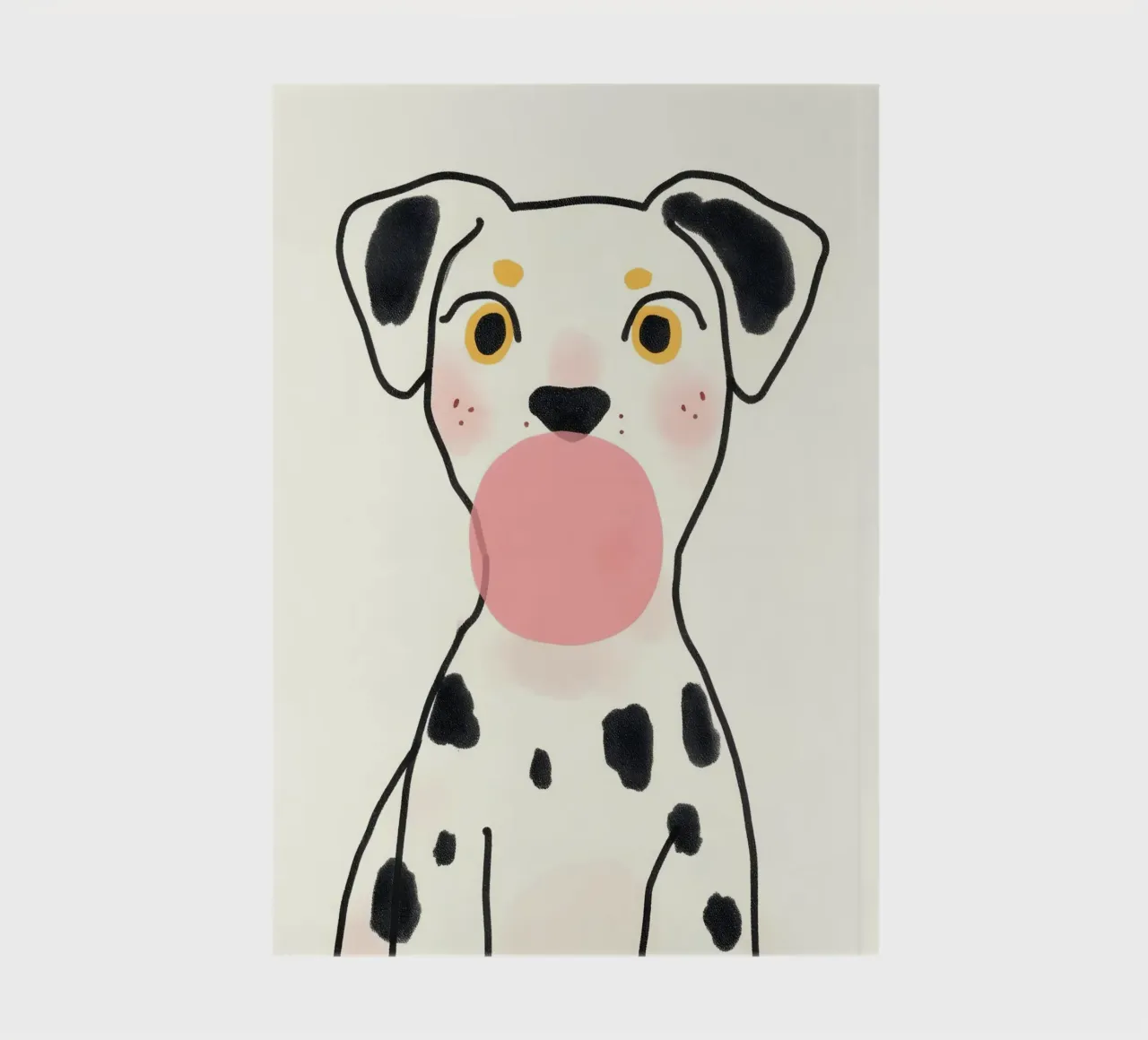 Bubble Gum Dalmatian notebook by 83oranges