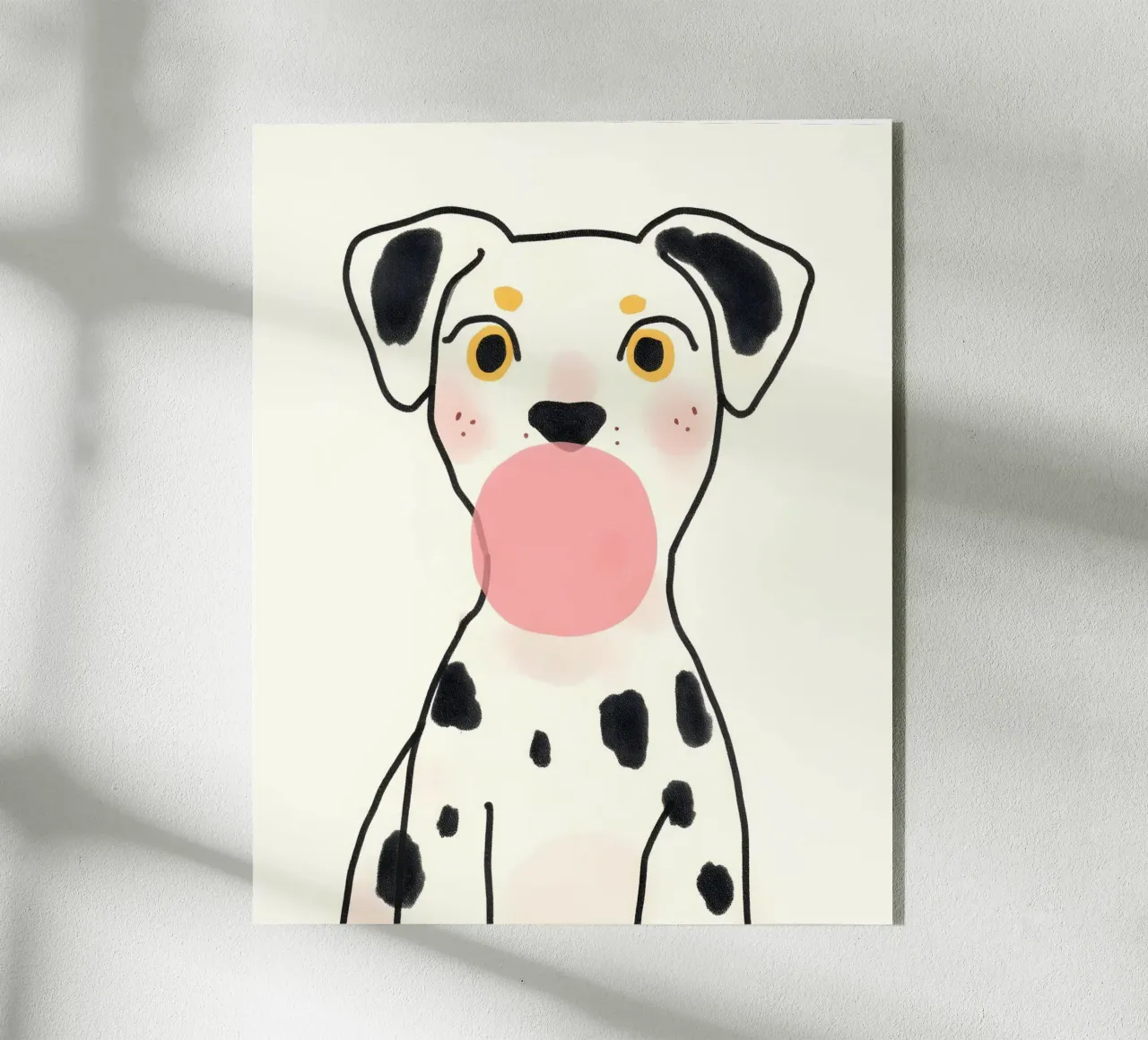 Dalmata Bubble Gum plexiglass da 83oranges.com