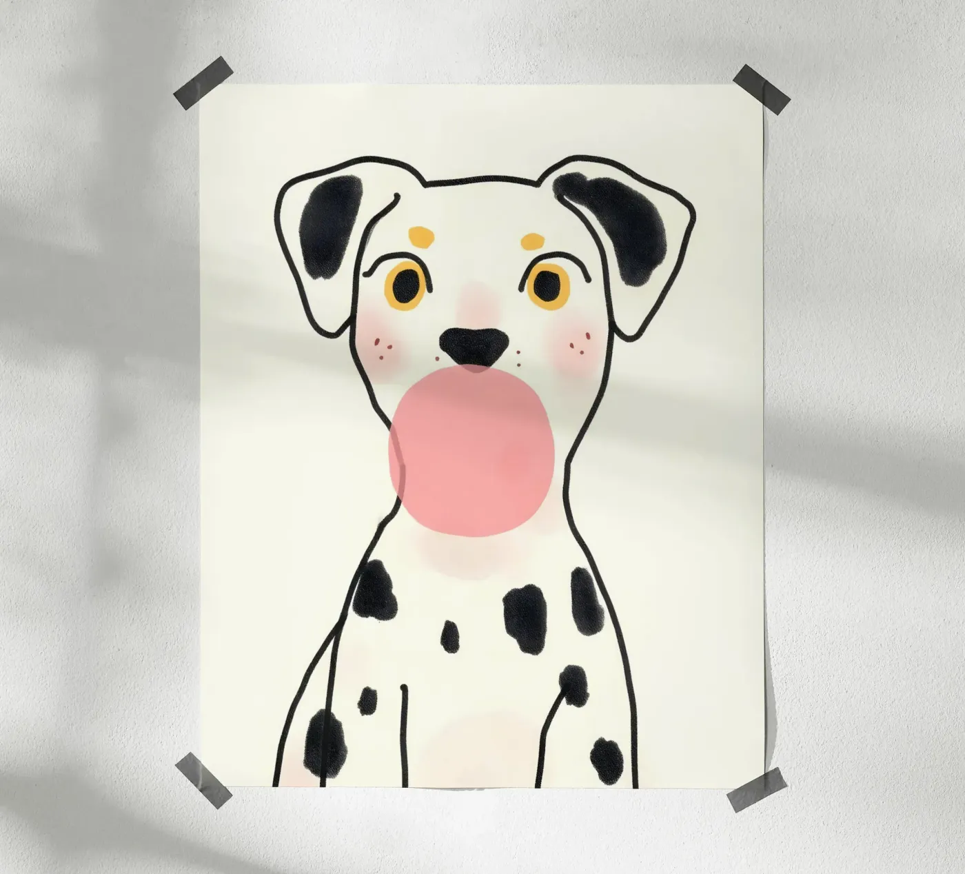 Dalmata Bubble Gum poster da 83oranges.com