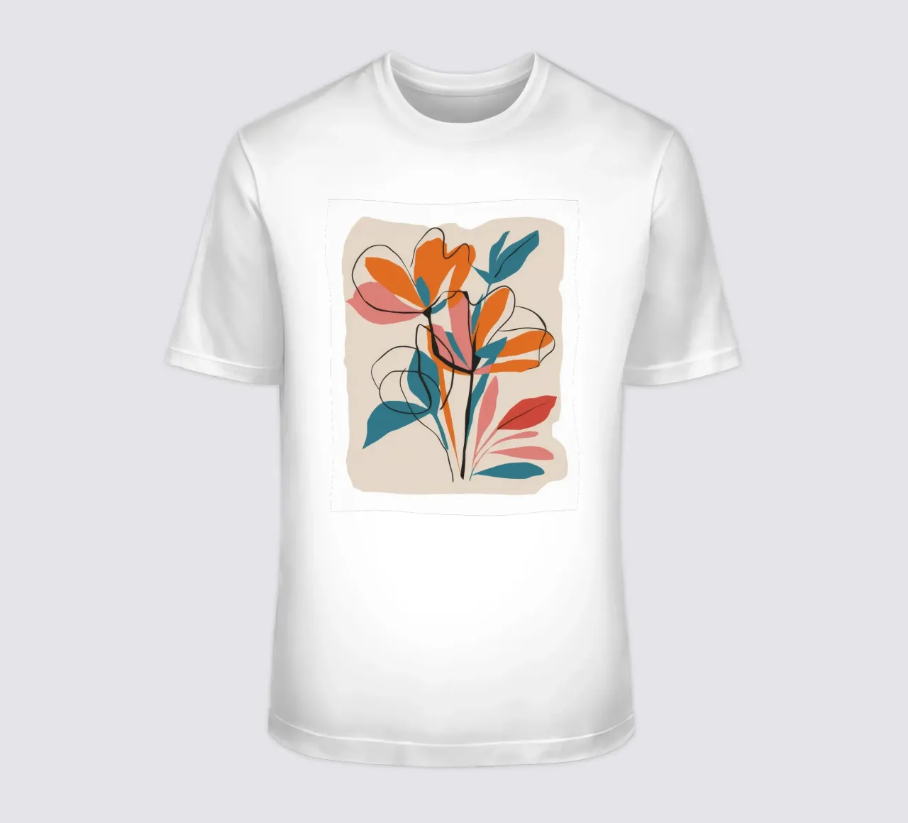Rametto botanico terroso t-shirt da Terra Tone