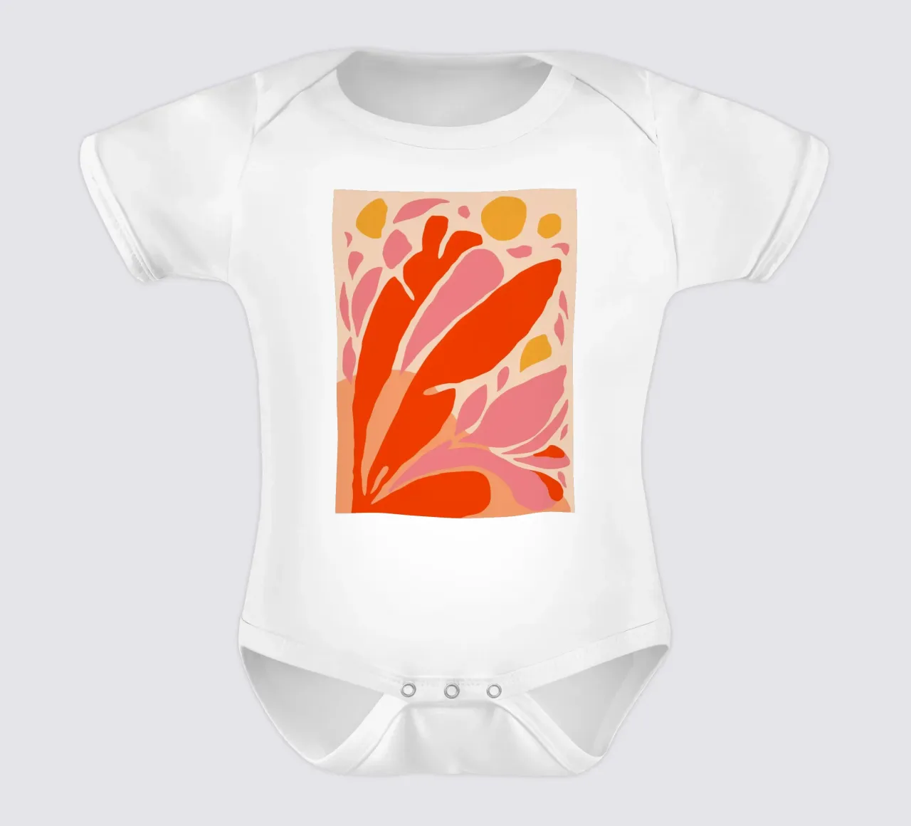 Korallenform-Tanz Kurzarm Babybody von Terra Tone