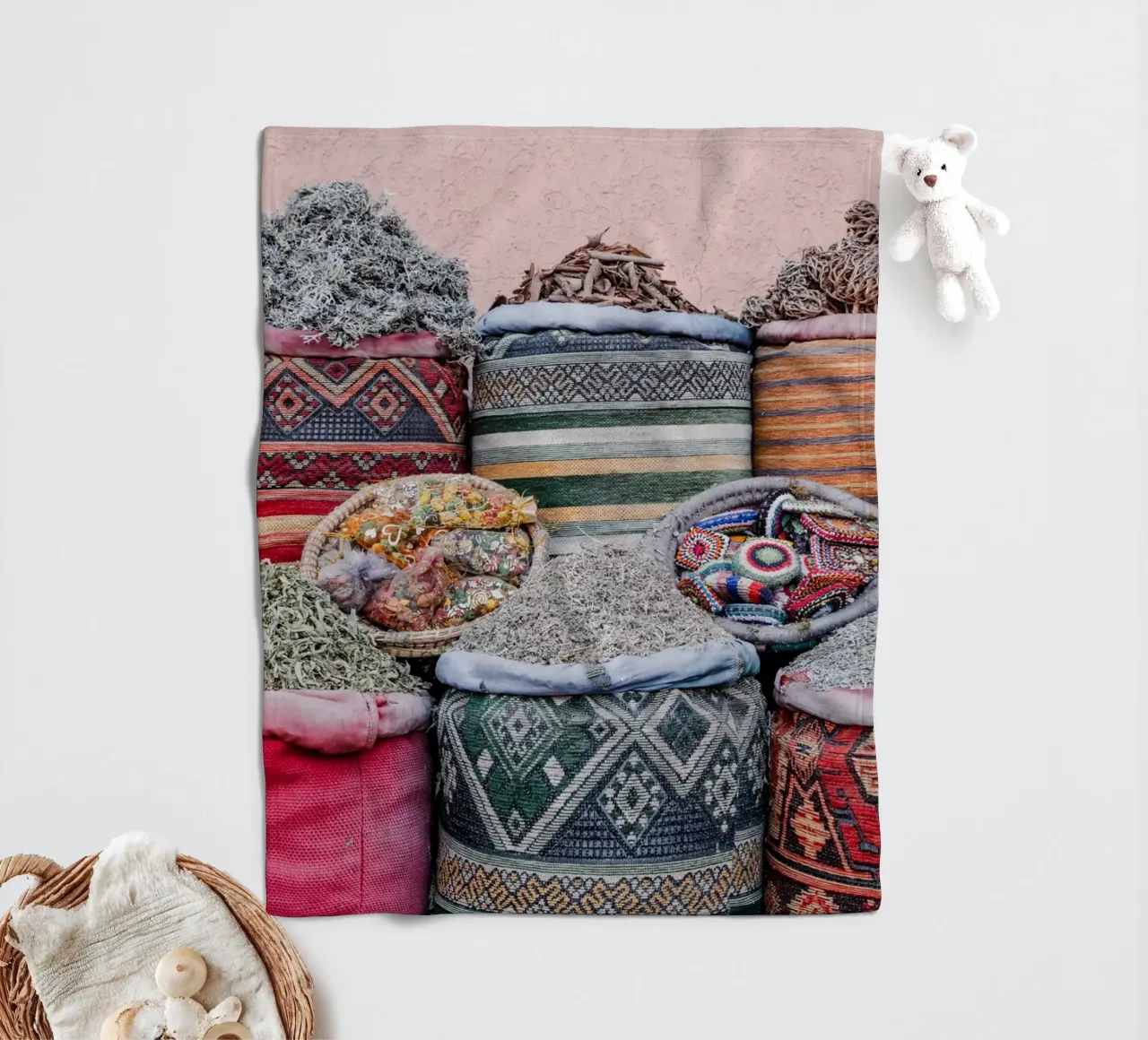 Herbs in Marrakesh coperta in pile da photolovers