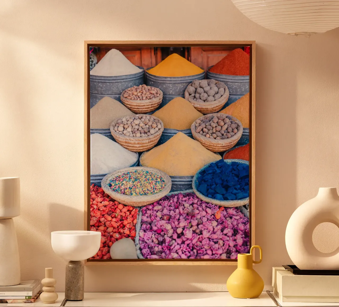 Shopping in Marrakesh canvas met Baklijst van photolovers