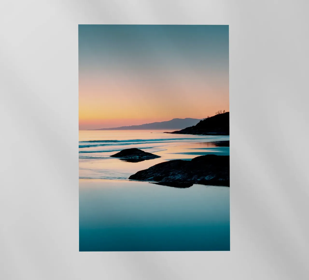 Tramonto in spiaggia pellicola backlit da Indigo Tides Art