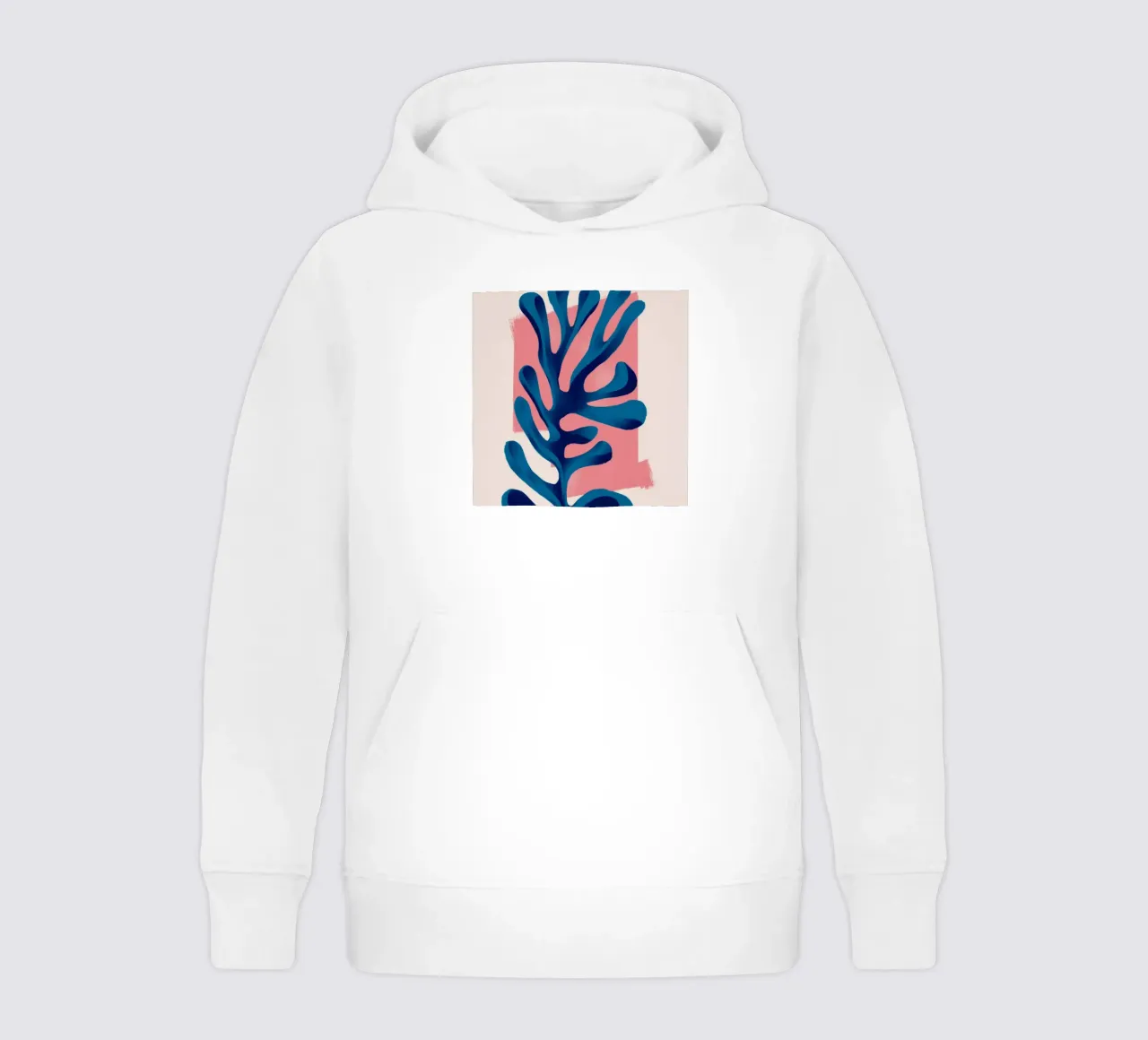 Cerulean Algae Form kids hoodie by Terra Tone