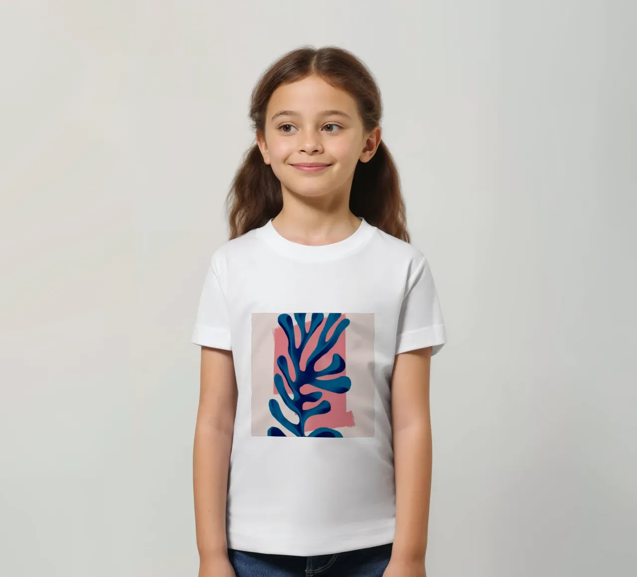 Cerulean Algae Form kids t-shirt by Terra Tone