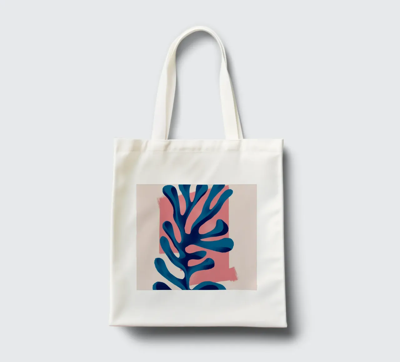 Cerulean Algae Form tote bag by Terra Tone