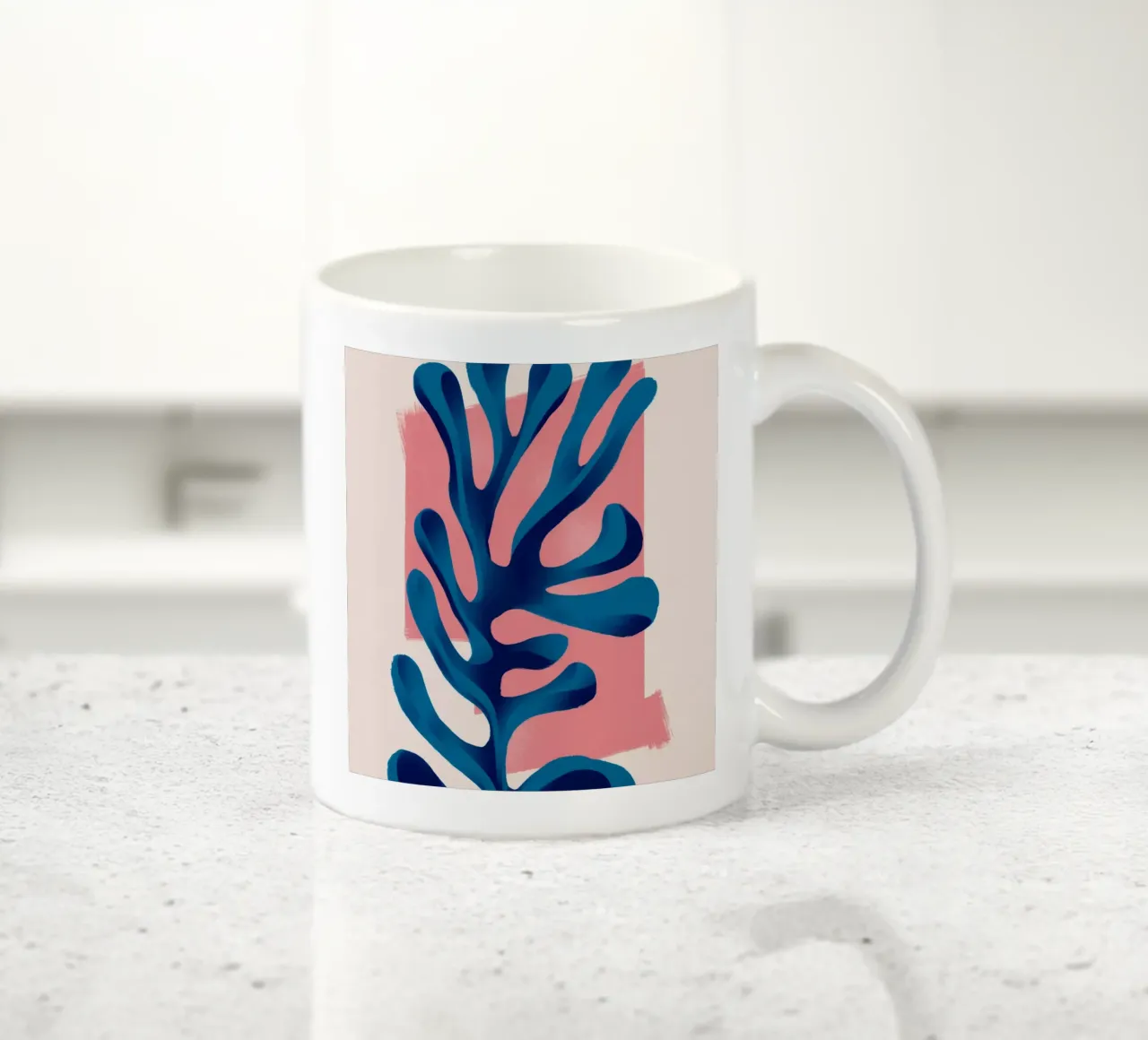 Forme de l'algue céruléenne mug en céramique de Terra Tone
