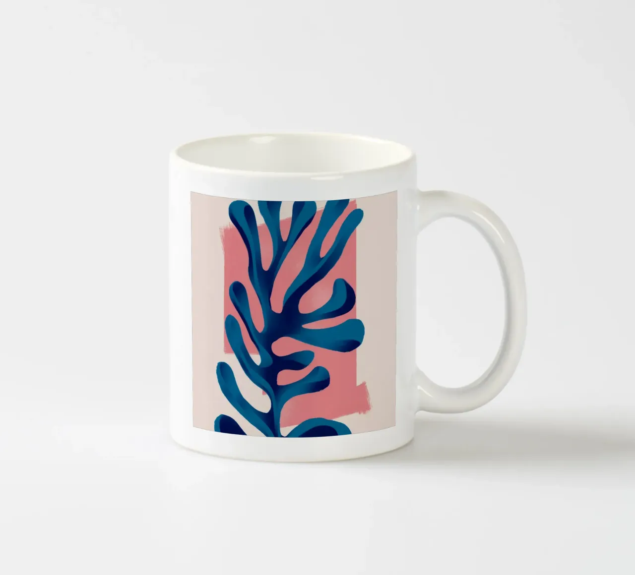 Forme de l'algue céruléenne mug en céramique de Terra Tone