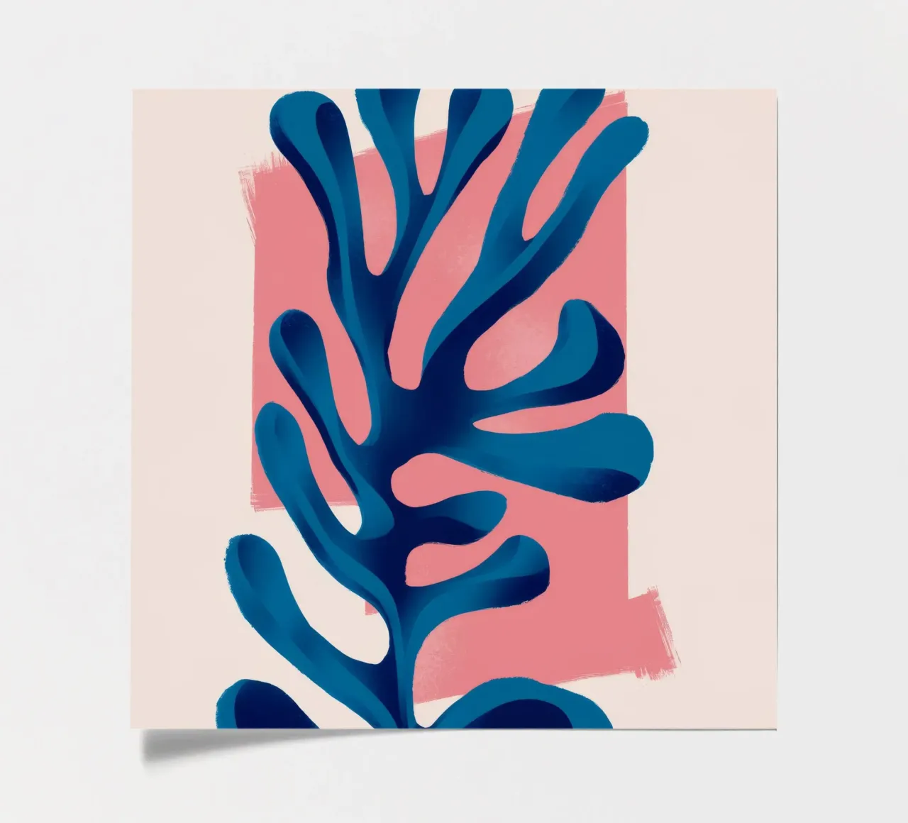 Cerulean Algae Form sticker sheet by Terra Tone