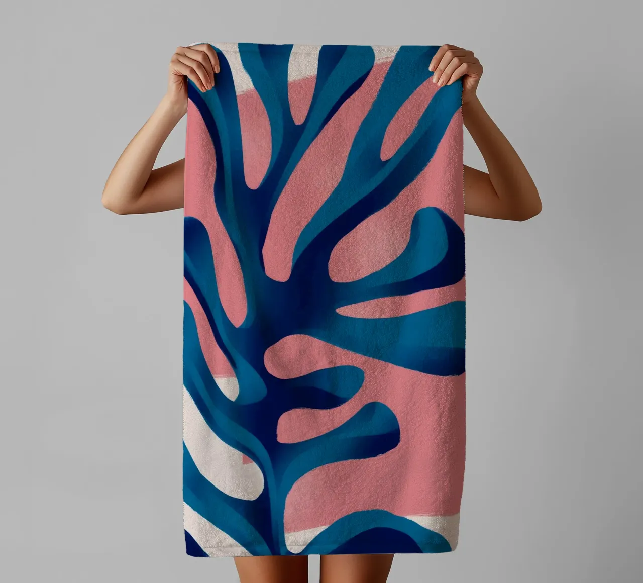 Cerulean Algae Form towel by Terra Tone