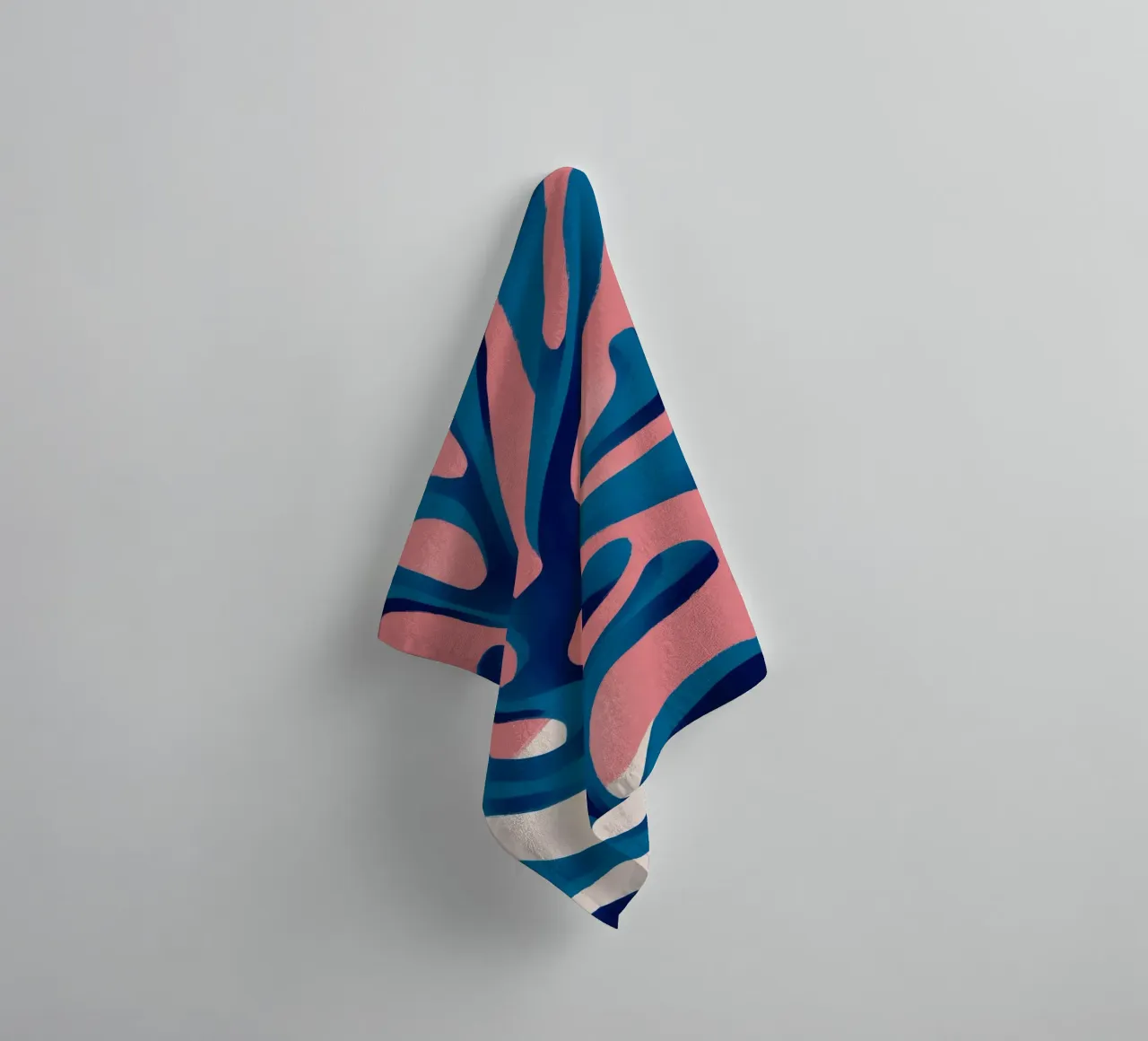 Cerulean Algae Form towel by Terra Tone