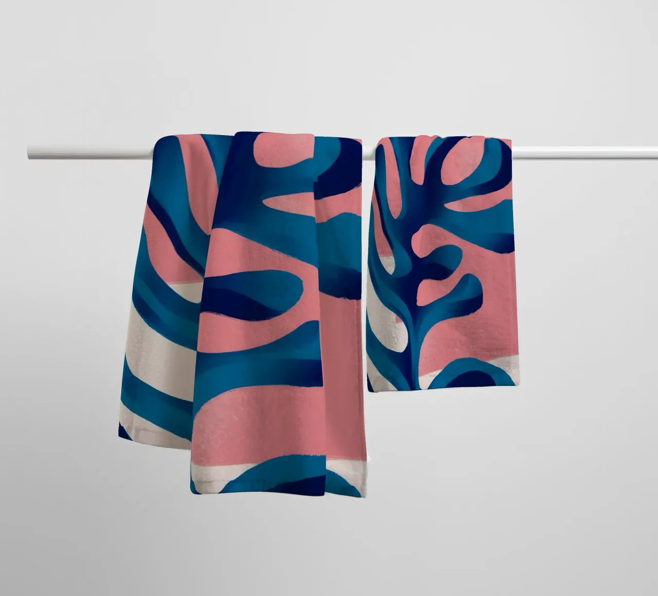 Cerulean Algae Form towel by Terra Tone