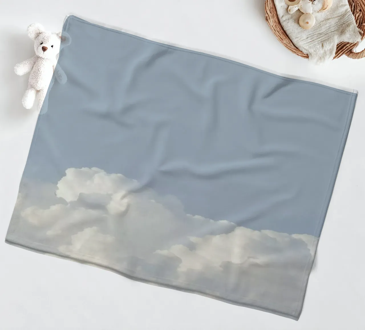 Cloud Sky Pastel coperta in pile da George Griefy