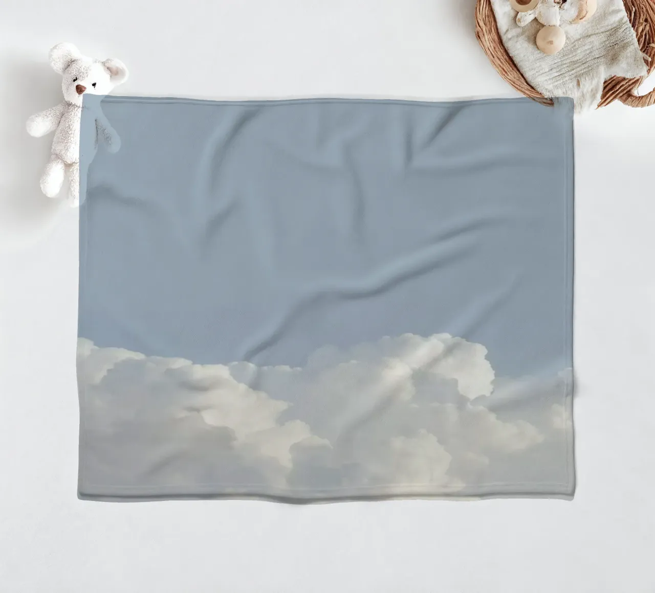 Cloud Sky Pastel coperta in pile da George Griefy