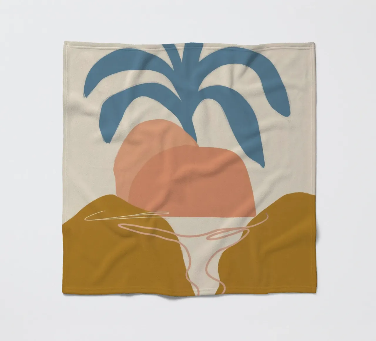 Tramonto tropicale astratto coperta in pile da Terra Tone