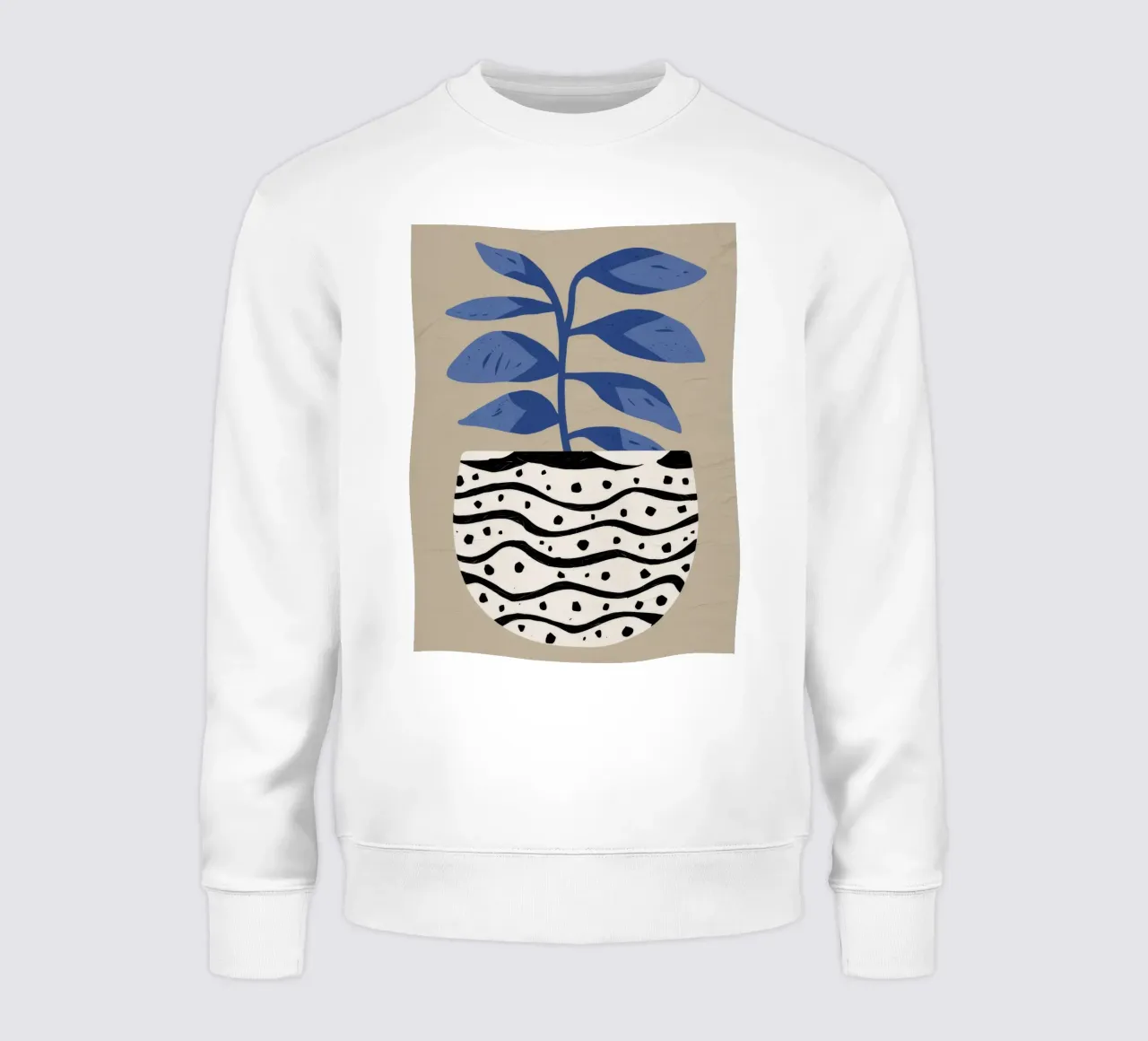 Vaso ondulato Botanica felpa da Terra Tone
