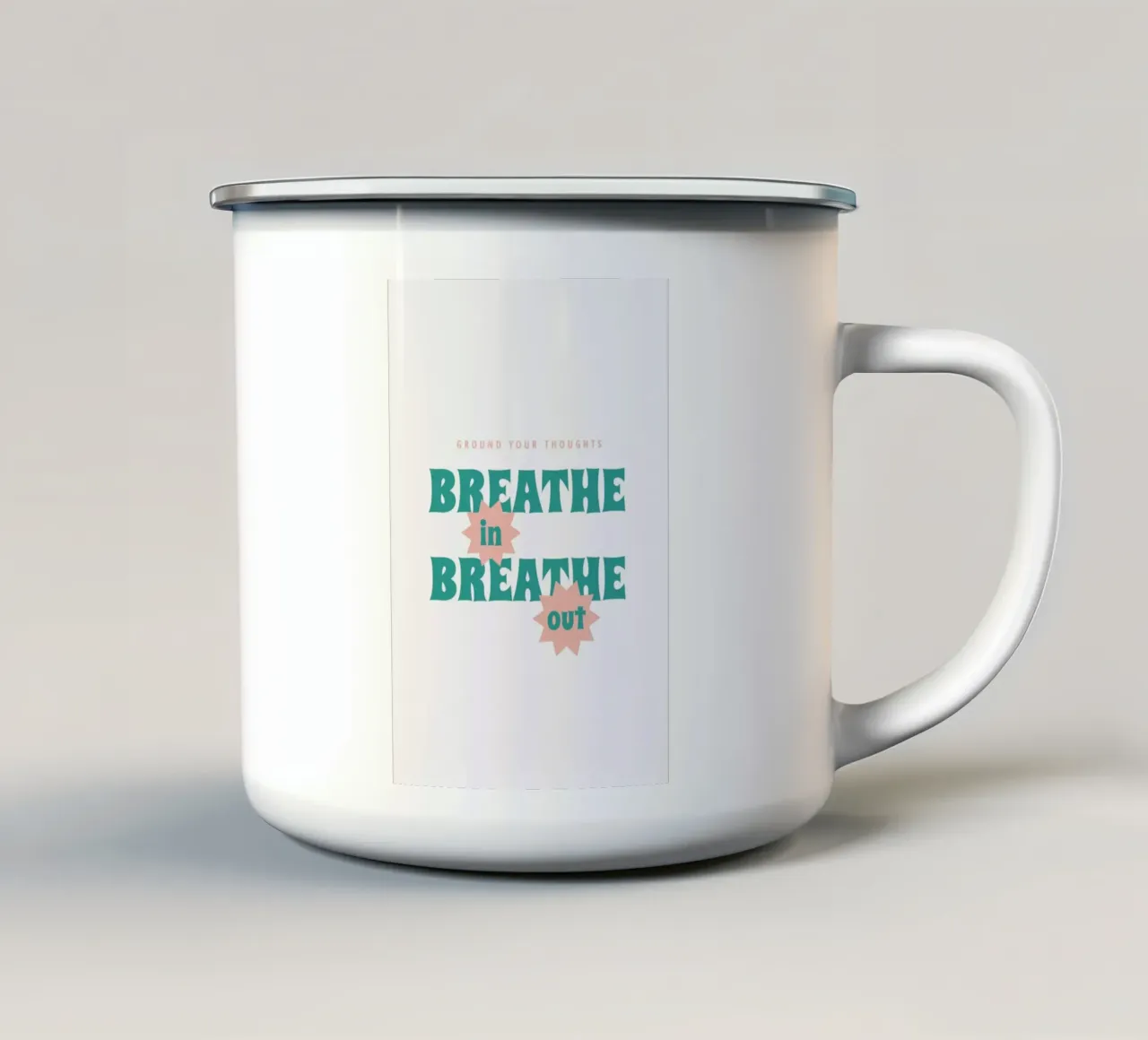 Breathe In tazza in smalto da Studio One