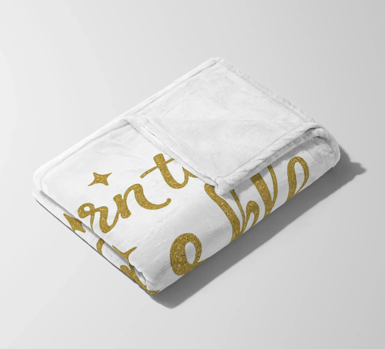Born To Sparkle con testo artistico scintillante 1 coperta in pile da DesignDoodle