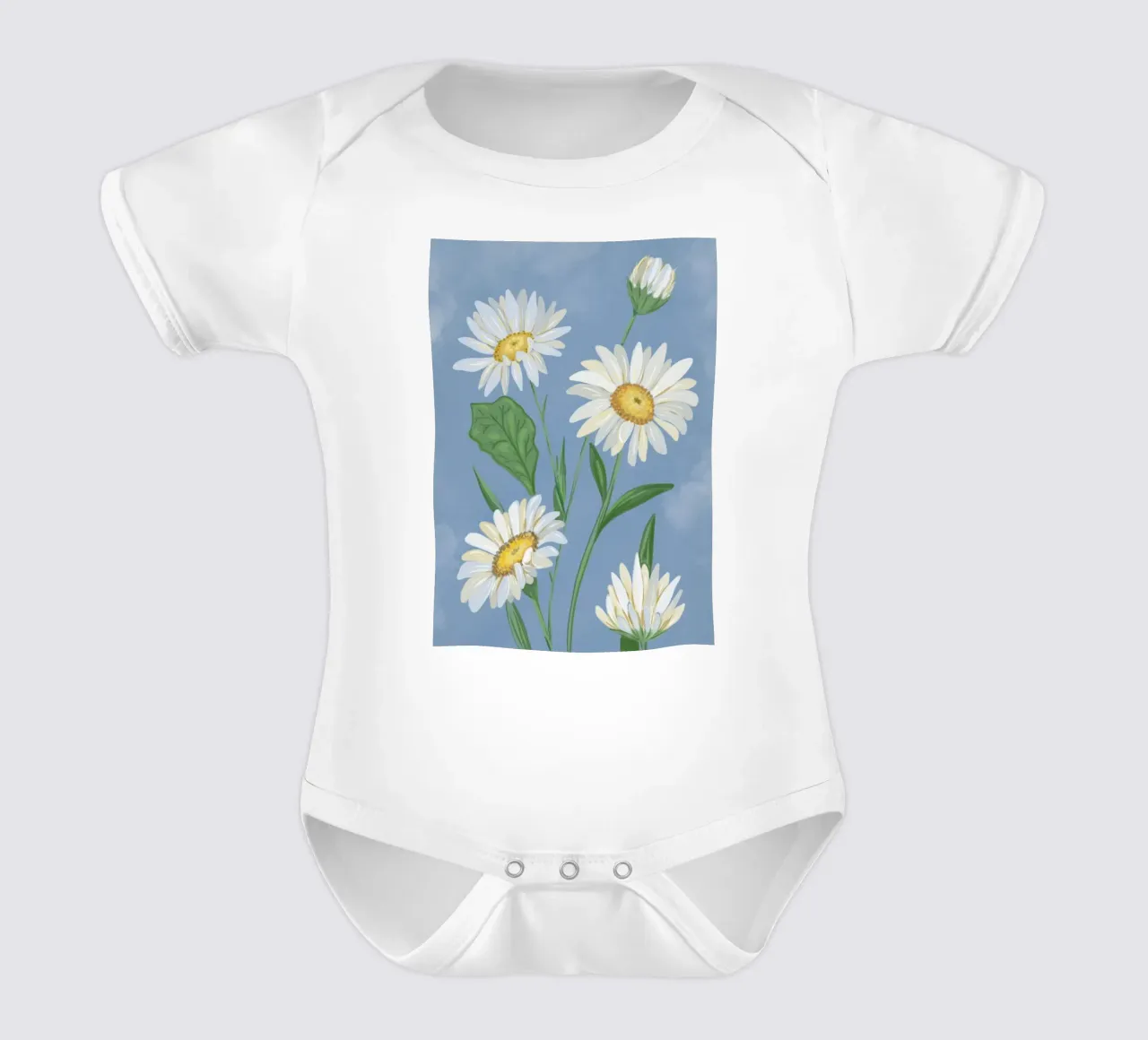 petali di margherita body neonato maniche corte da NEW LIFE