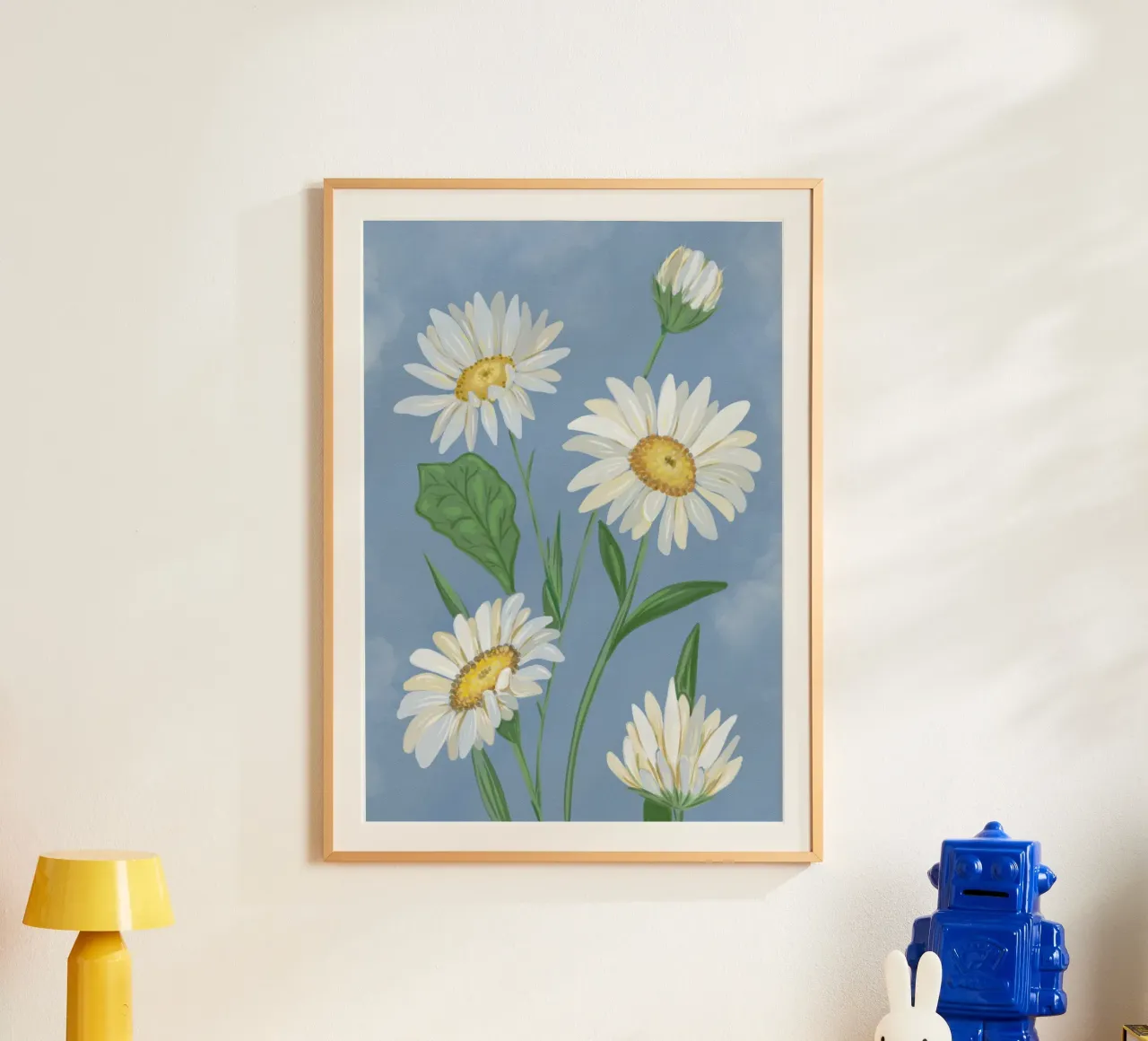 petali di margherita poster con telaio in plastica da NEW LIFE